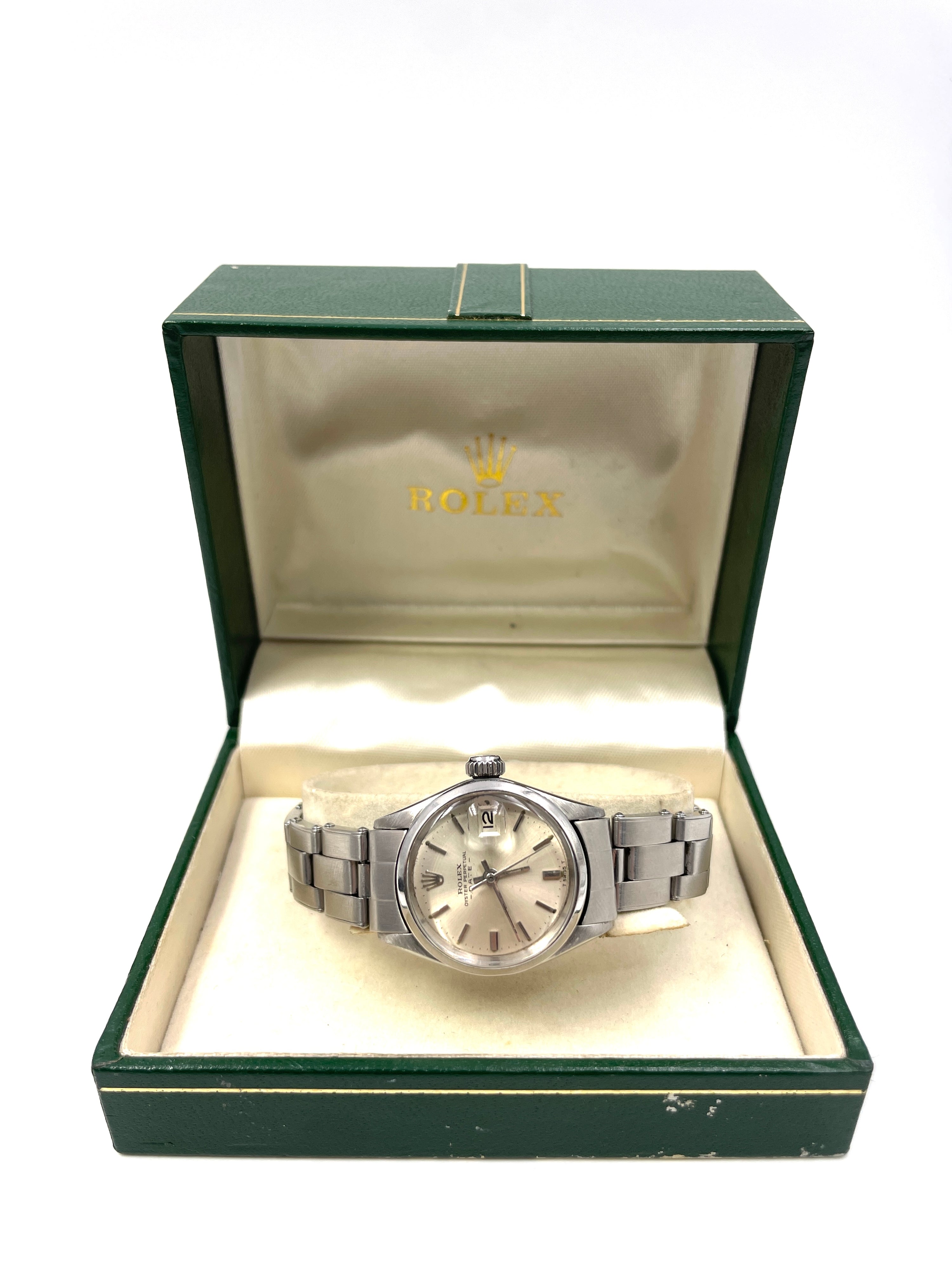 Rolex - Oyster Perpetual Date - 6516 Acciaio - Automatico con Scatola - 1968