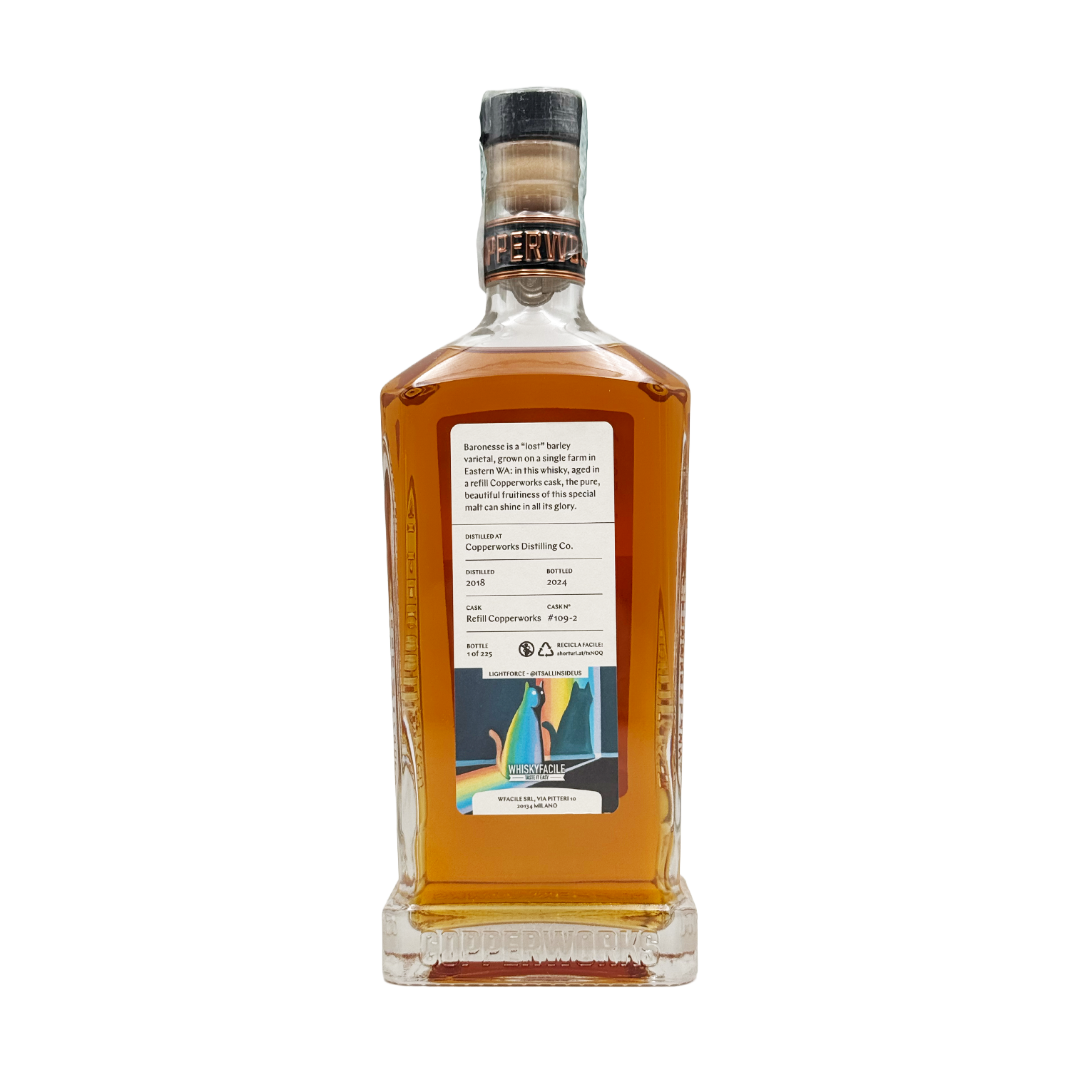 Copperworks Distilling & Co. - American Single Malt Whiskey - 5 Years Old