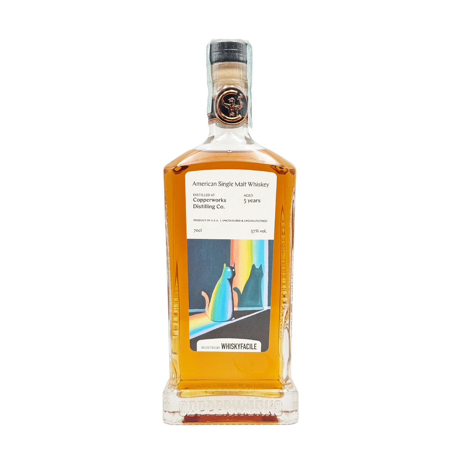 Copperworks Distilling & Co. - American Single Malt Whiskey - 5 Years Old