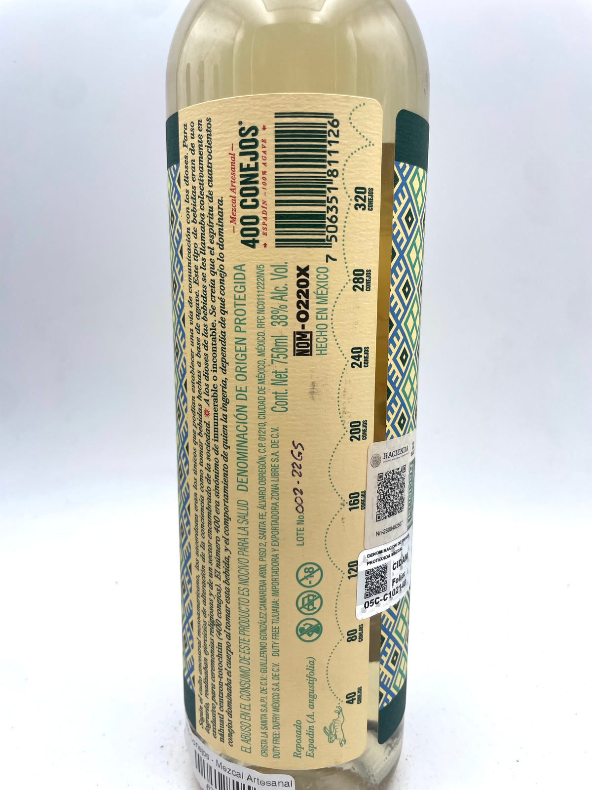 Crista La Santa 400 Conejos - Artisanal Reposado Mezcal