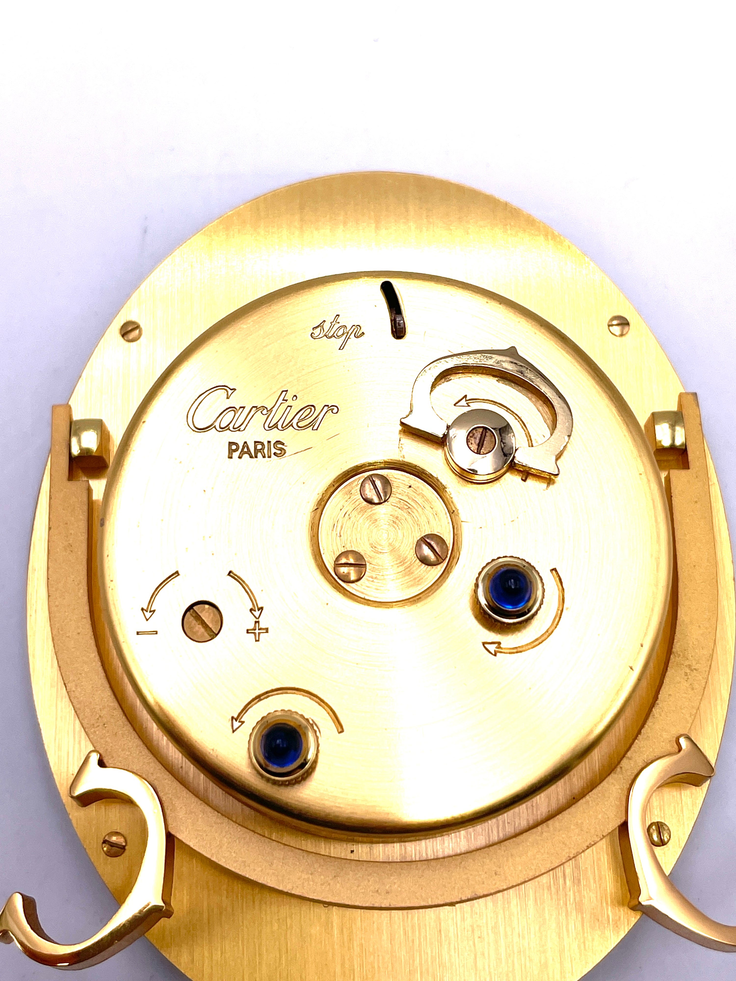 Cartier - Pendulette Ovale - Sveglia Meccanica