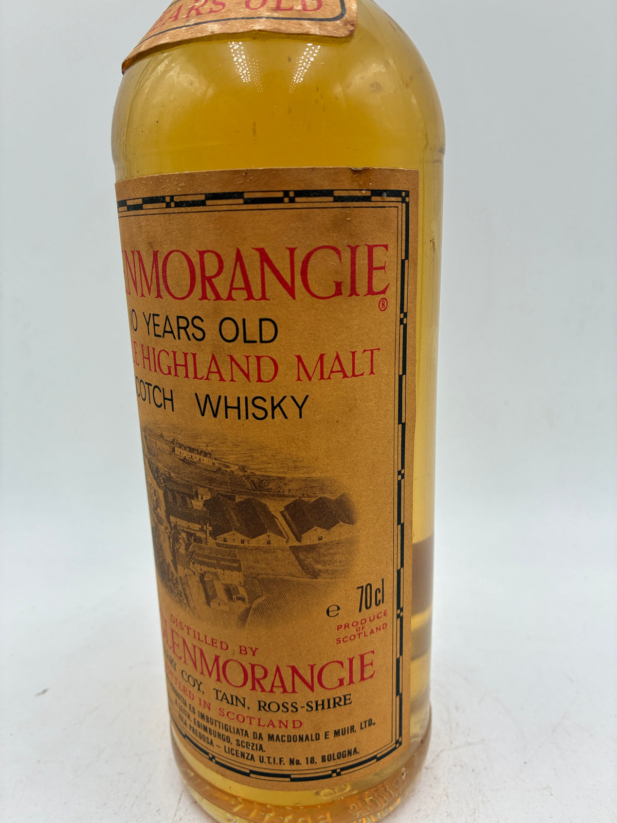 Glenmorangie - 10 Years Old Single Highland Malt Scotch Whisky - Anni '90s - 0,7L 40%