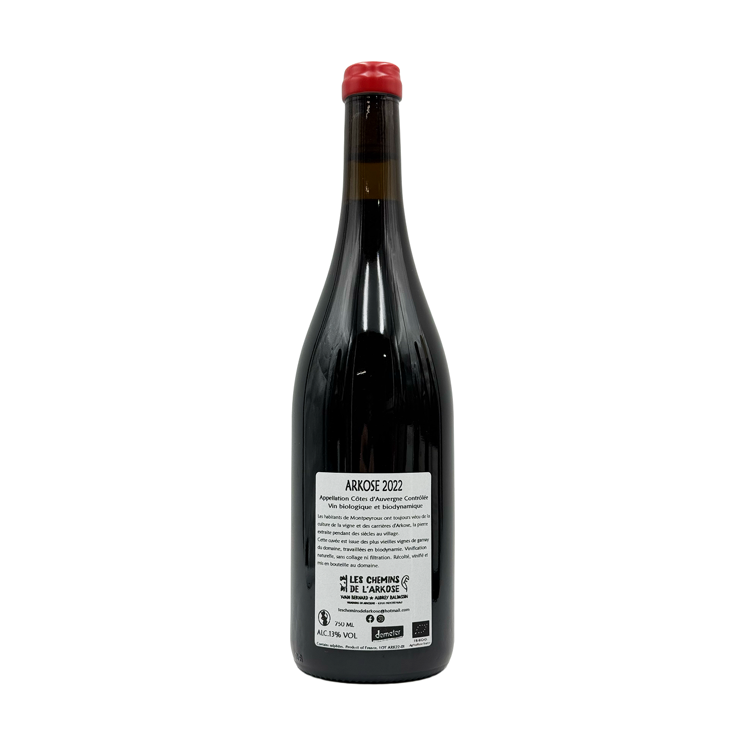 Les Chemins de l'Arkose - Arkose Gamays Vieux - 2022