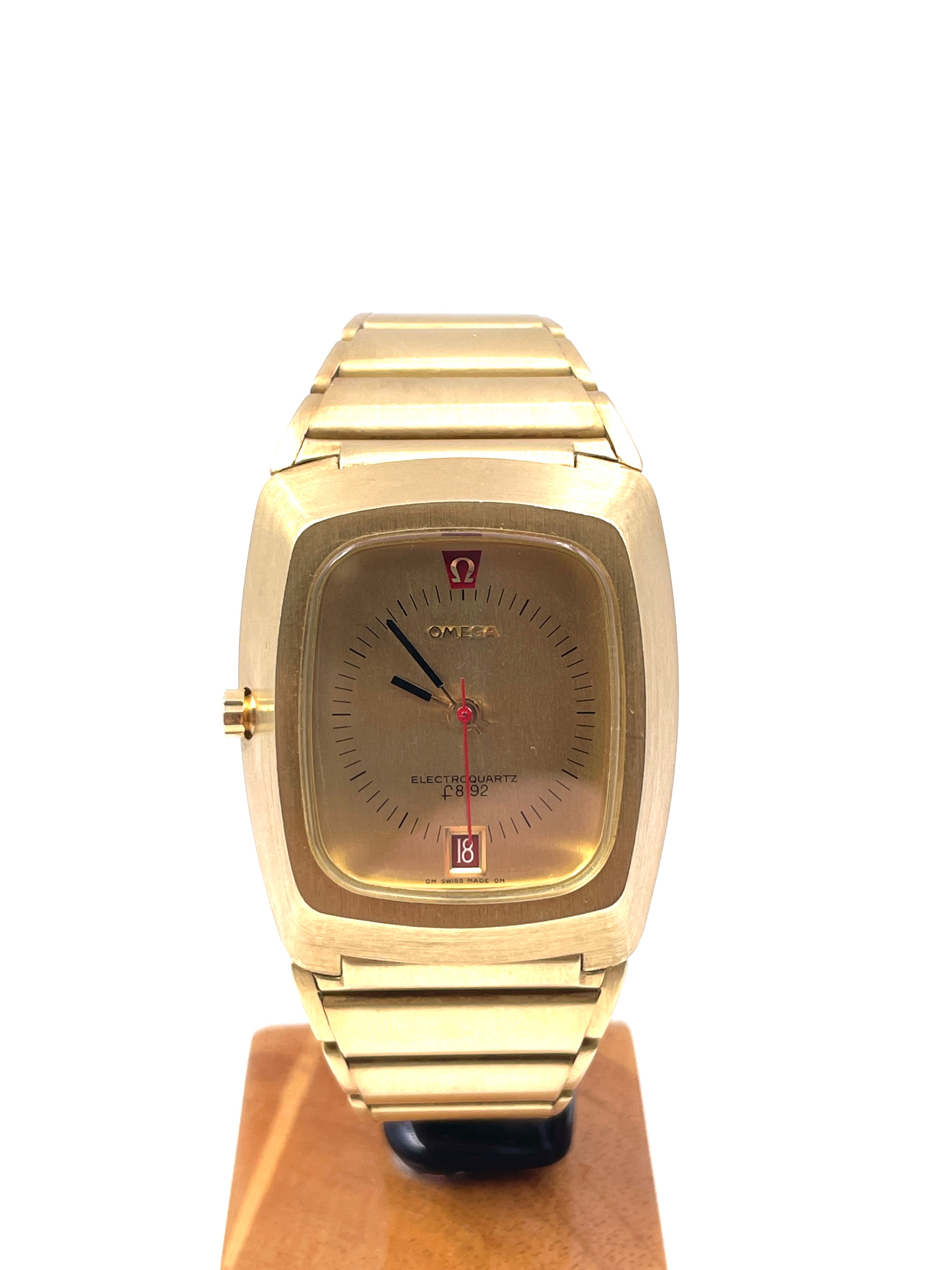 Omega - Electroquartz F8192 - Oro 18K - Ref.196.005 - Orologio Vintage - Raro