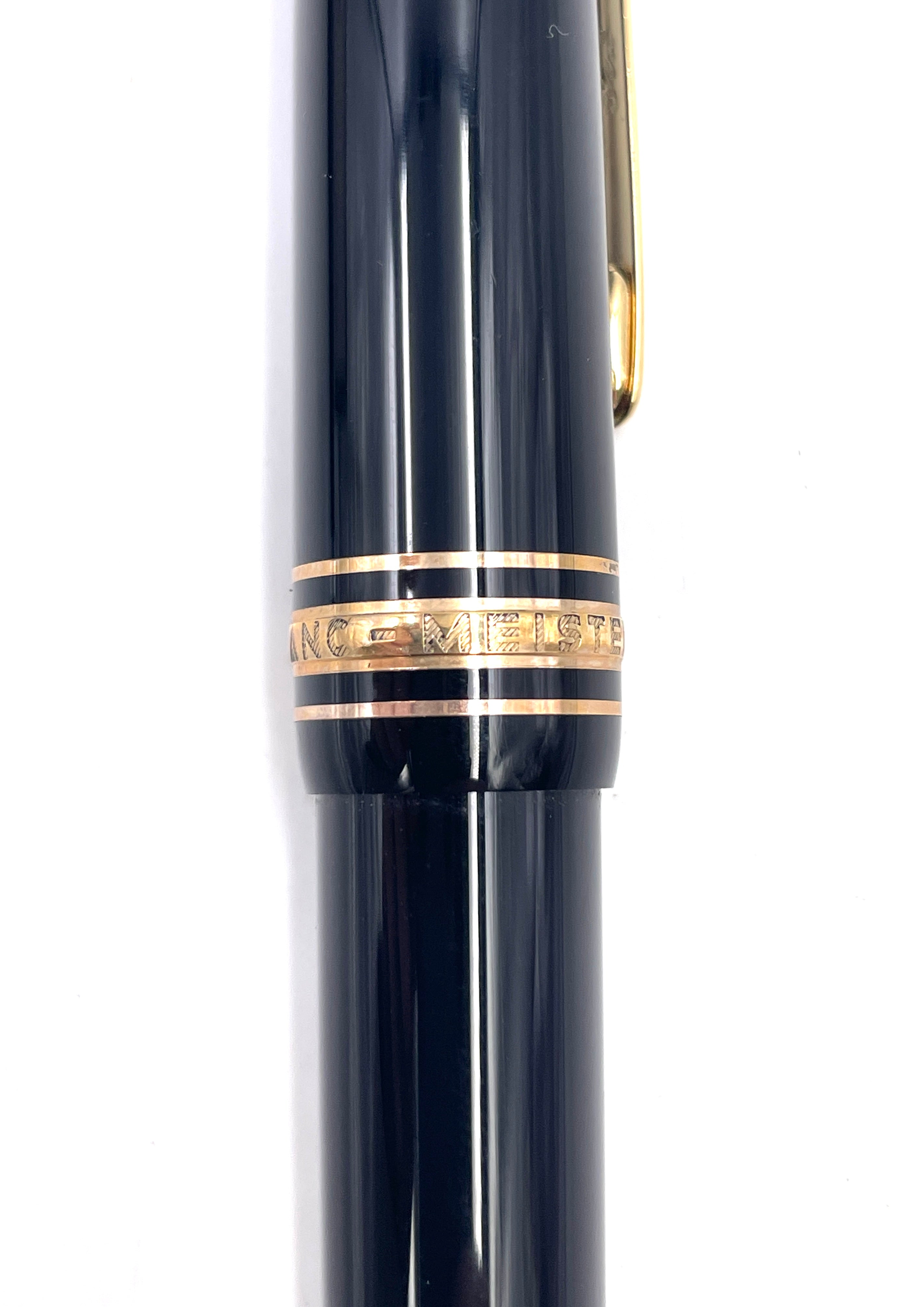 Montblanc - Penna a Sfera Meisterstuck - Placcata in Oro Legrand - Full Sett