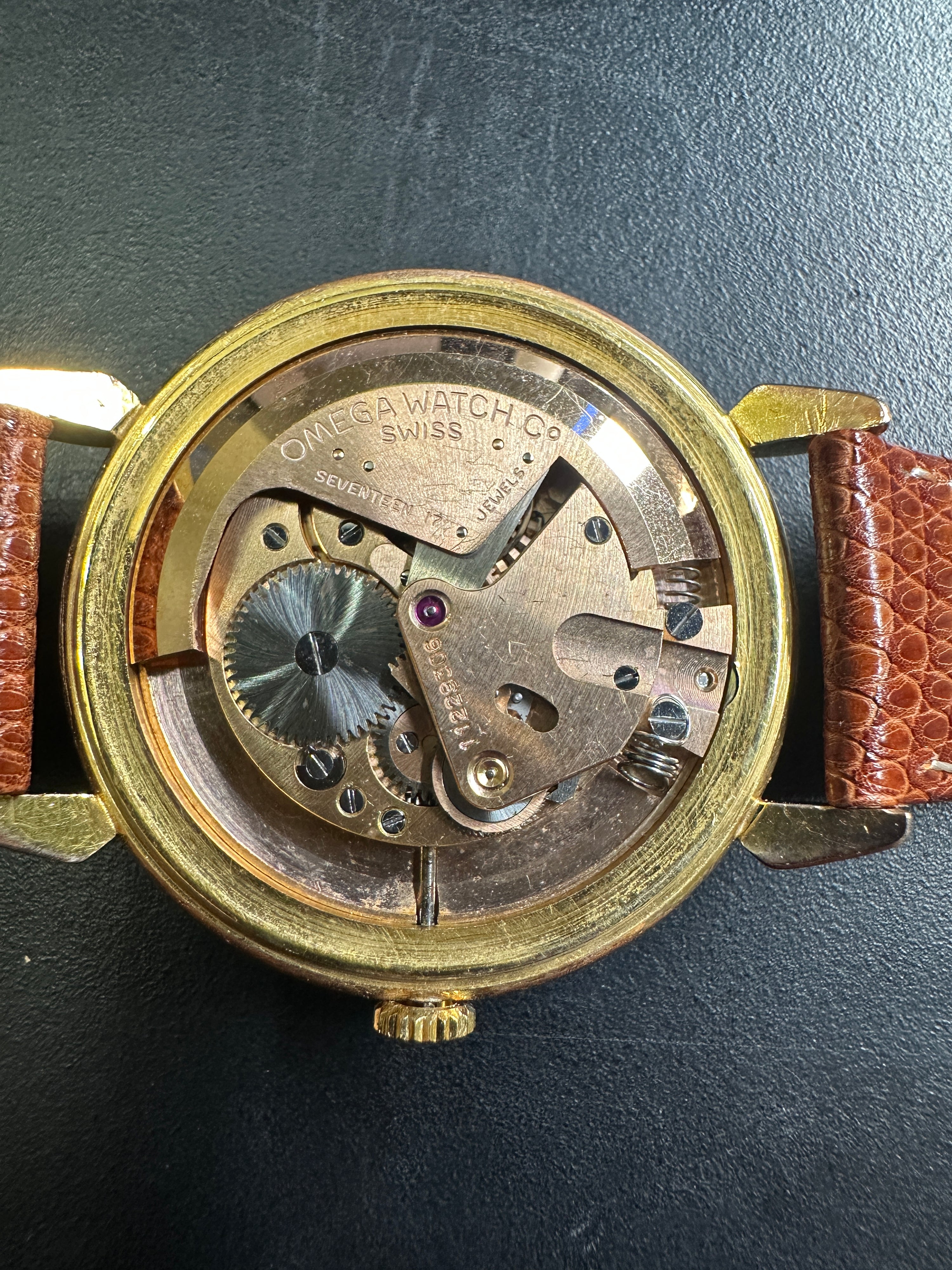 Omega - Automatico Bumper - A Goccia Plaque Oro 80 Micron - Vintage 1950