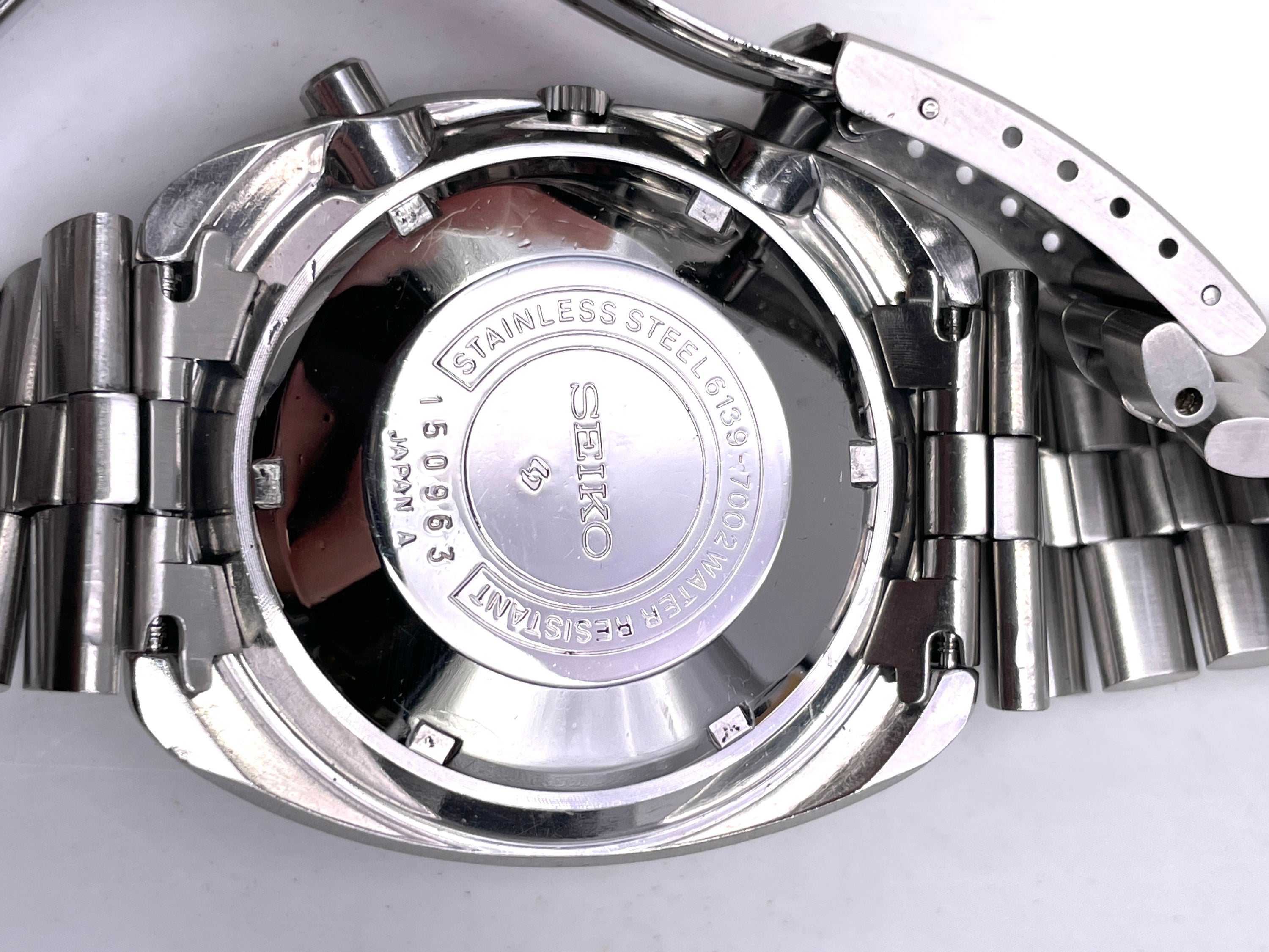 Seiko - Cronografo Automatico 6139 7002 - Acciacio - Vintage - 40mm