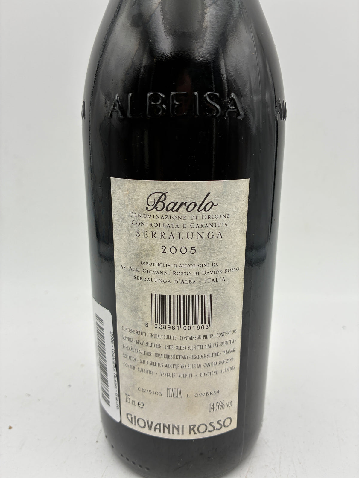 2005 - Giovanni Rosso - Barolo del Comune di Serralunga