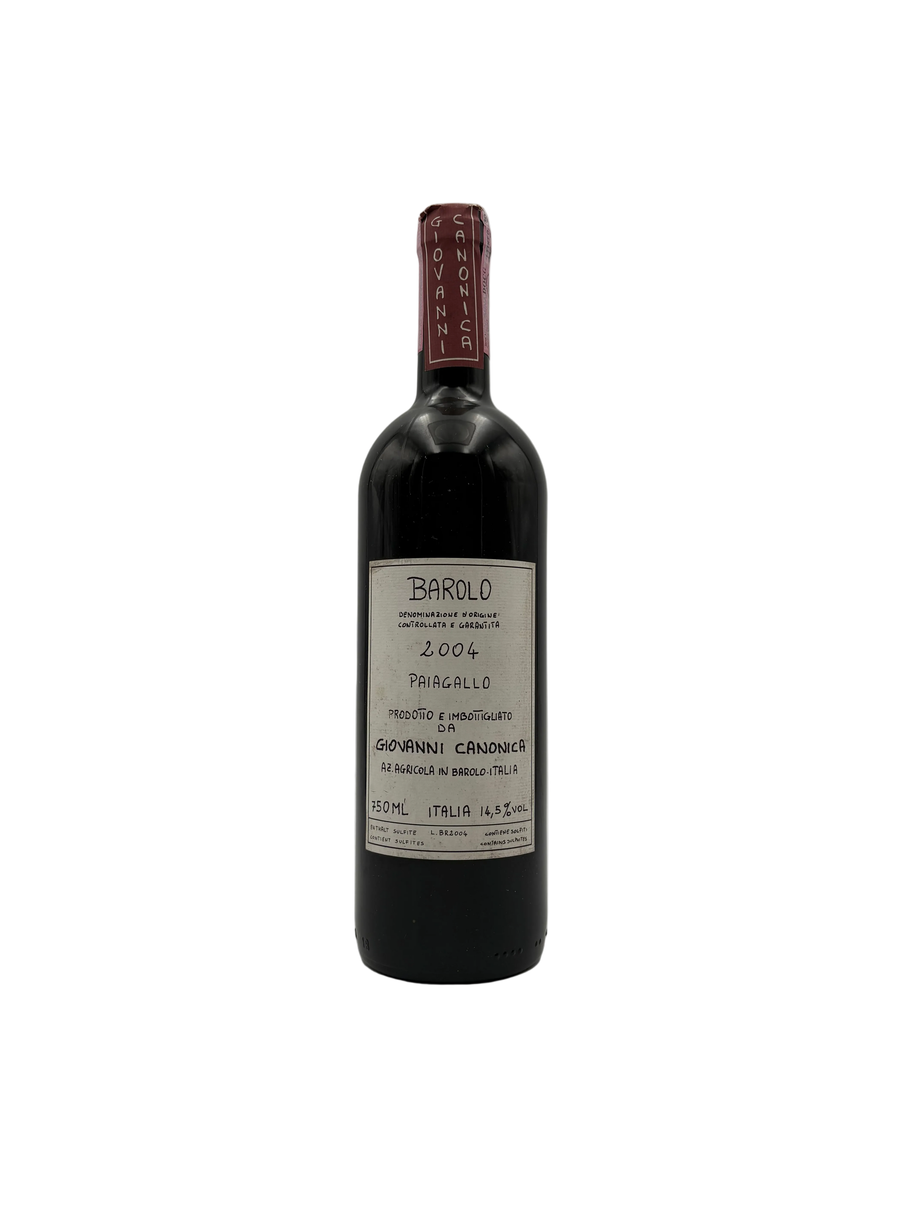 2004 - Canonica Giovanni - Barolo Paiagallo