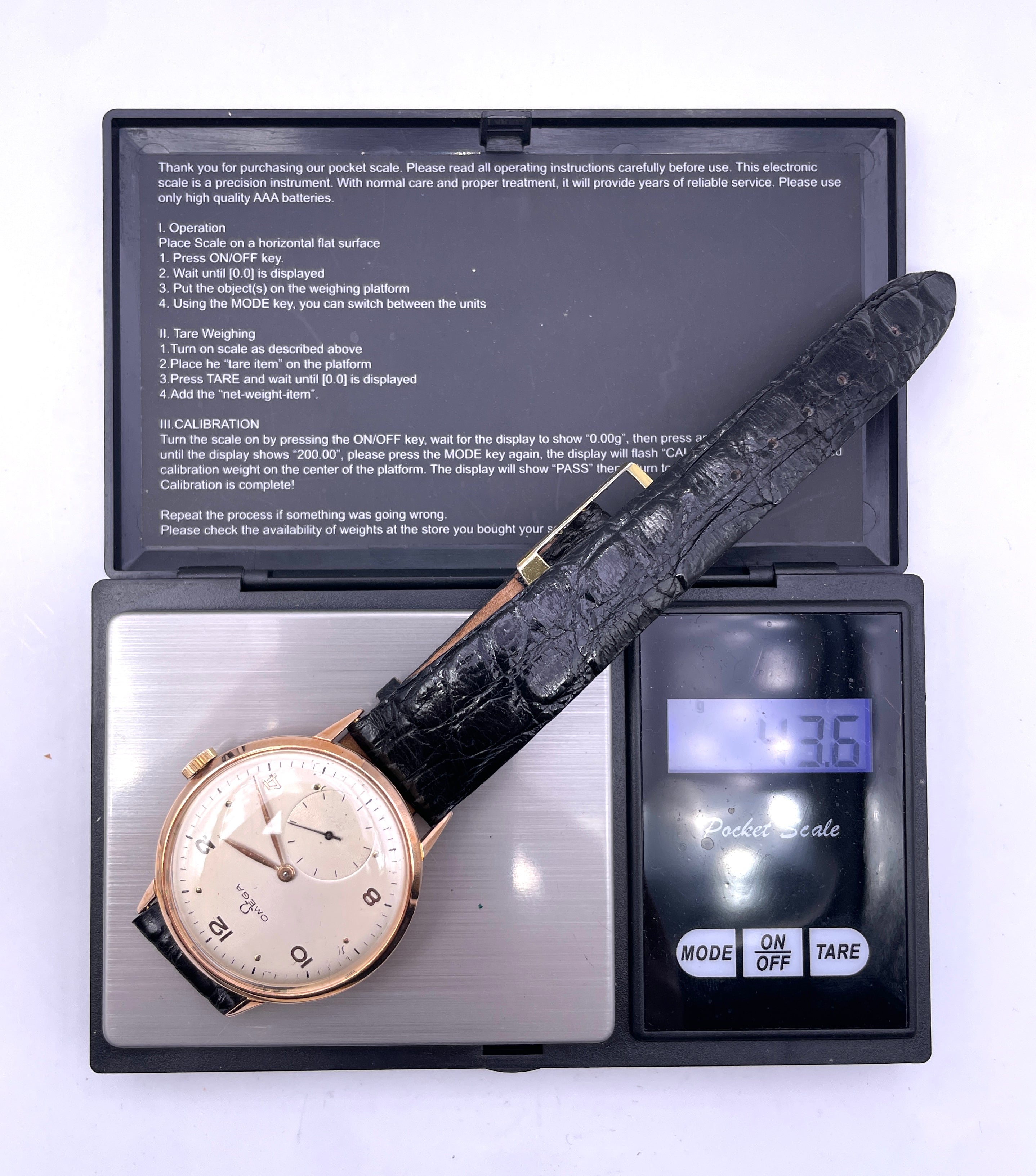 Omega - Carica Manuale - Oro 19K - Secondi Piccoli - Vintage Anni '50s