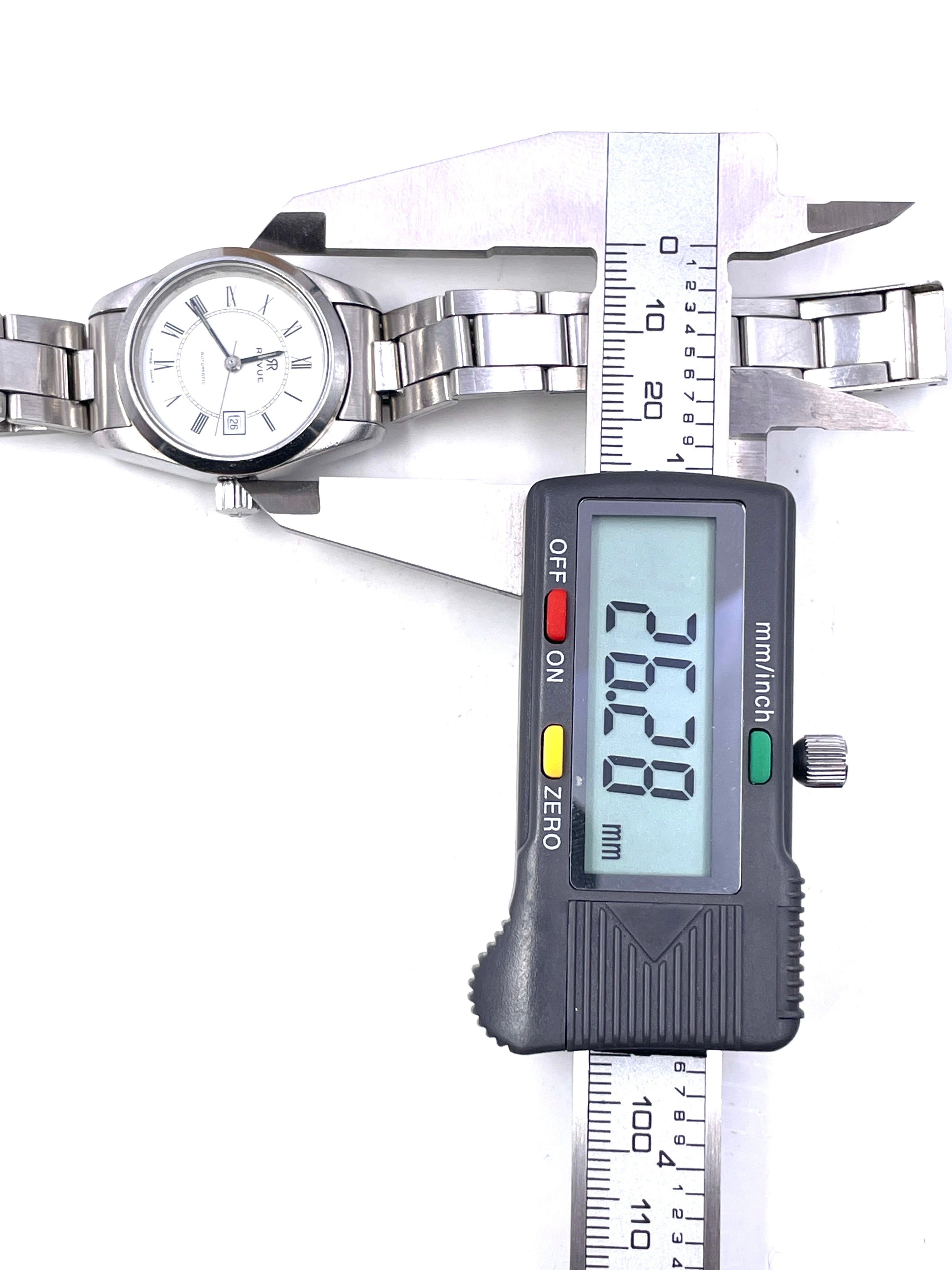 Revue - Automatico in Acciaio - Datario - Swiss Made - 26mm