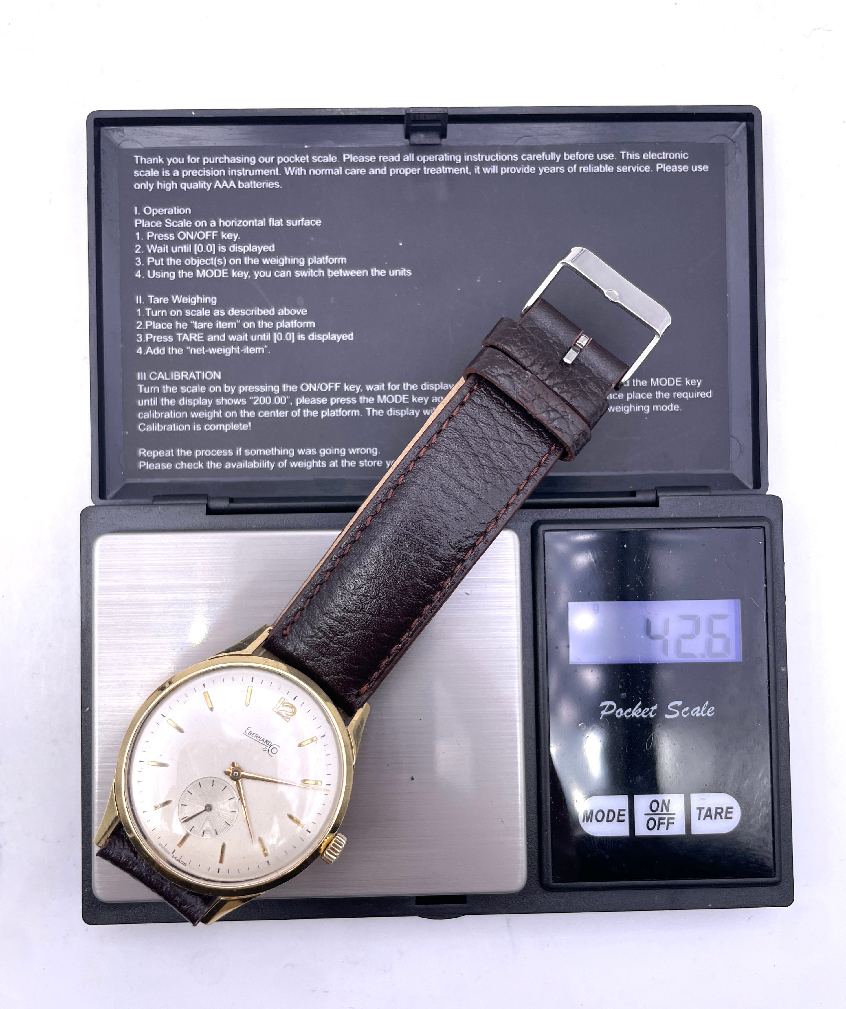 Eberhard - Oro 18K - Carica Manuale - Vintage - 31mm