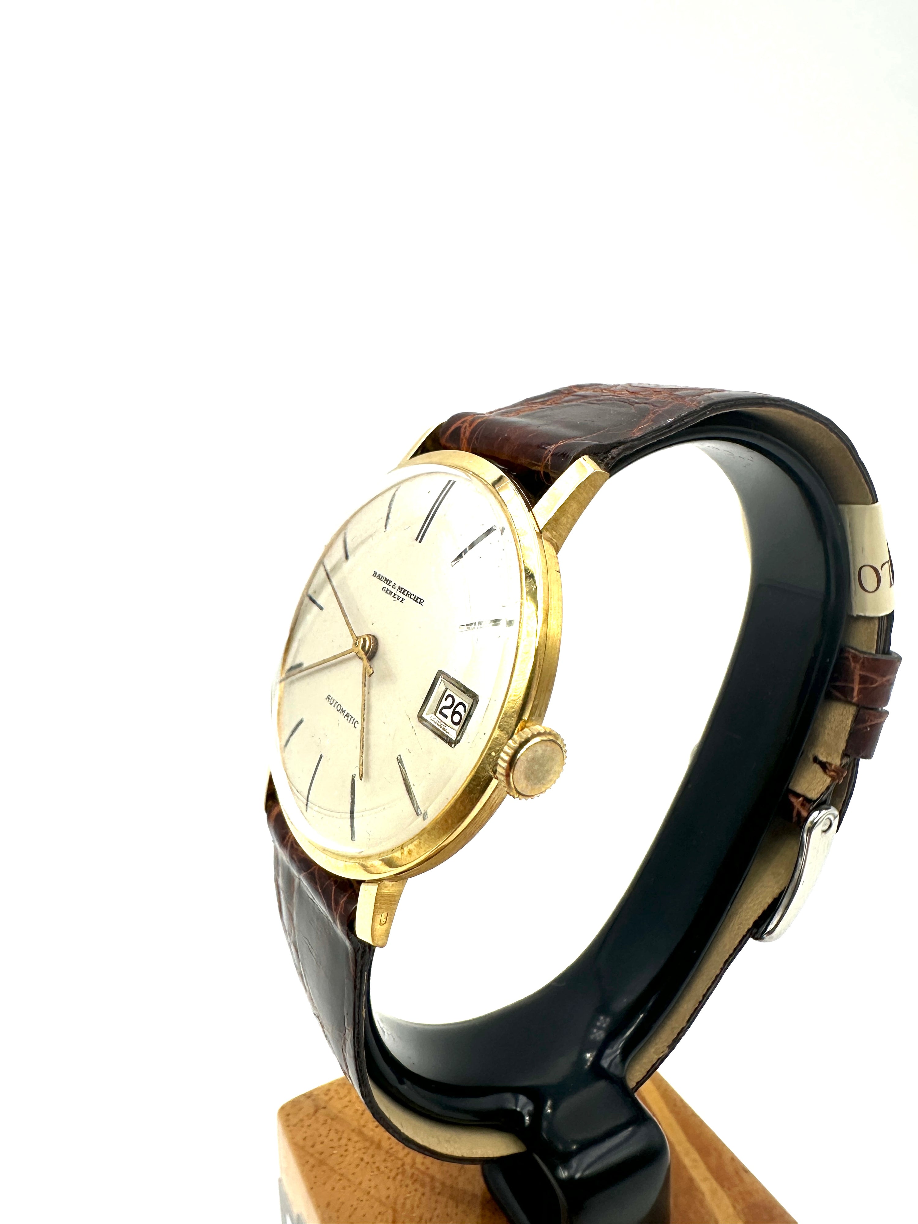 Baume & Mercier - Oro 18K - Automatico - Vintage Uomo Con Data