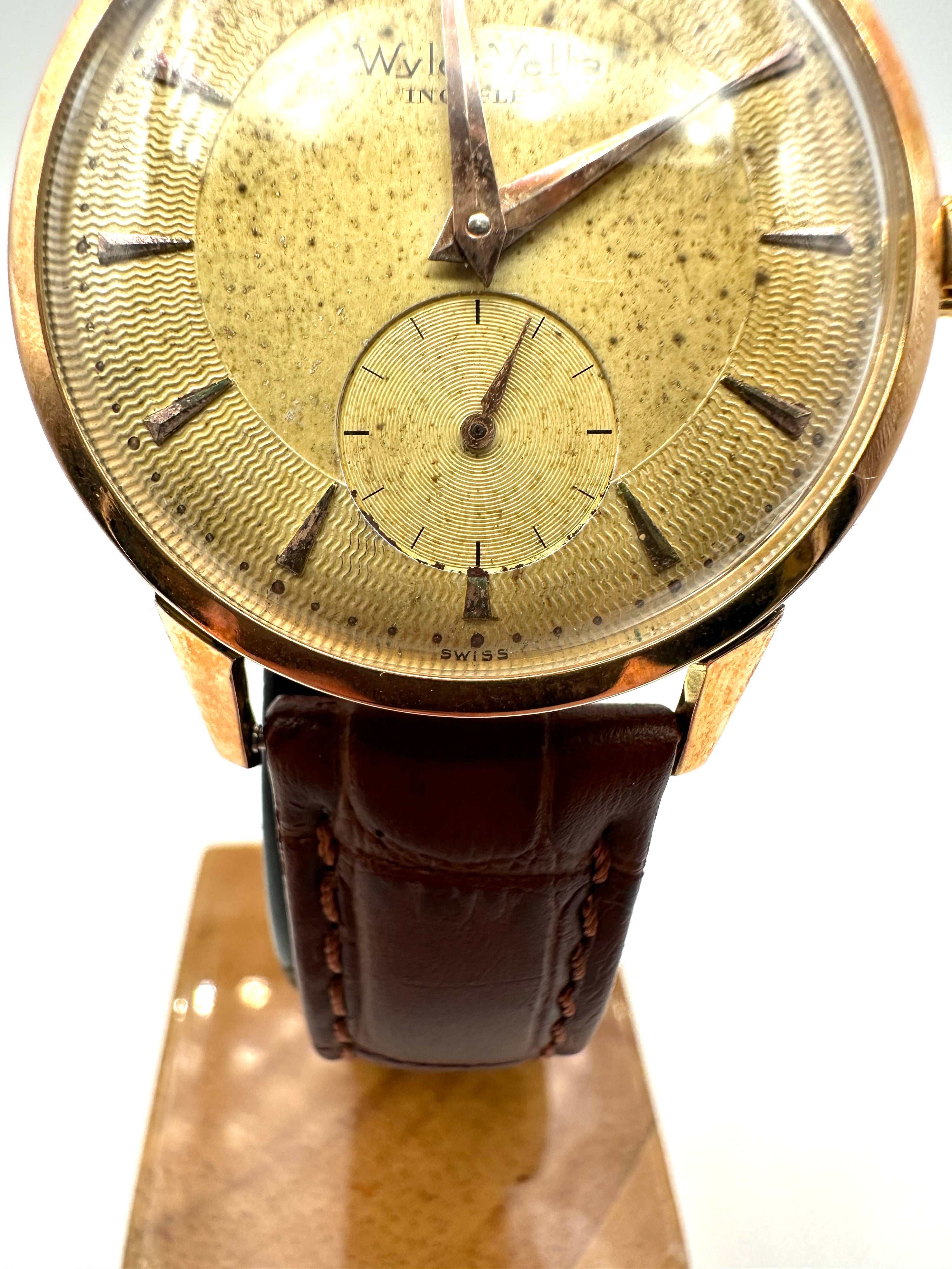 Wyler Vetta - Oro Massiccio 18K - Carica Manuale - Cal. Manifattura Anni '50 - Vintage