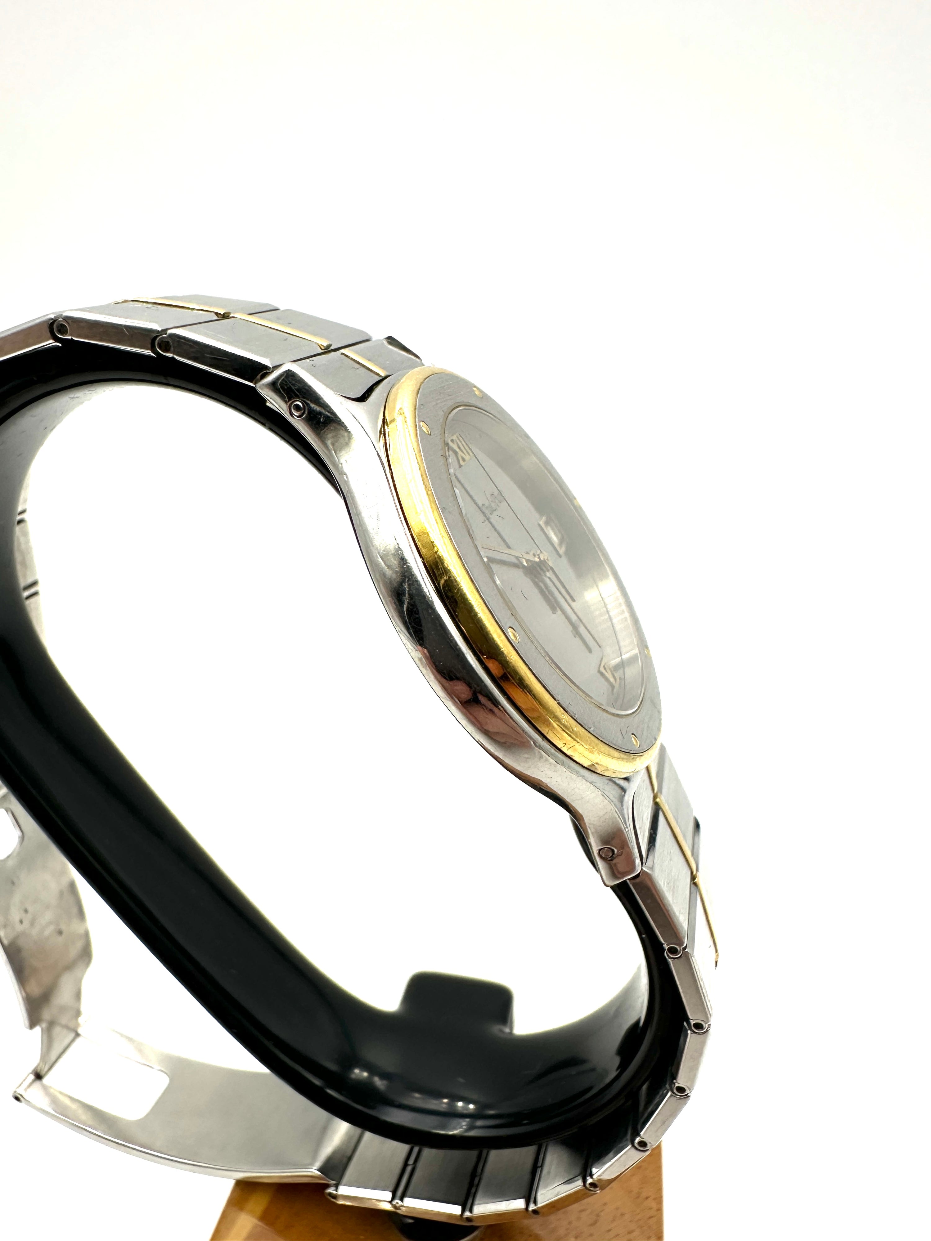 Paul Picot - Kudos Quartz - Orologio Uomo Acciaio Oro - Manuale - Vintage Swiss Made