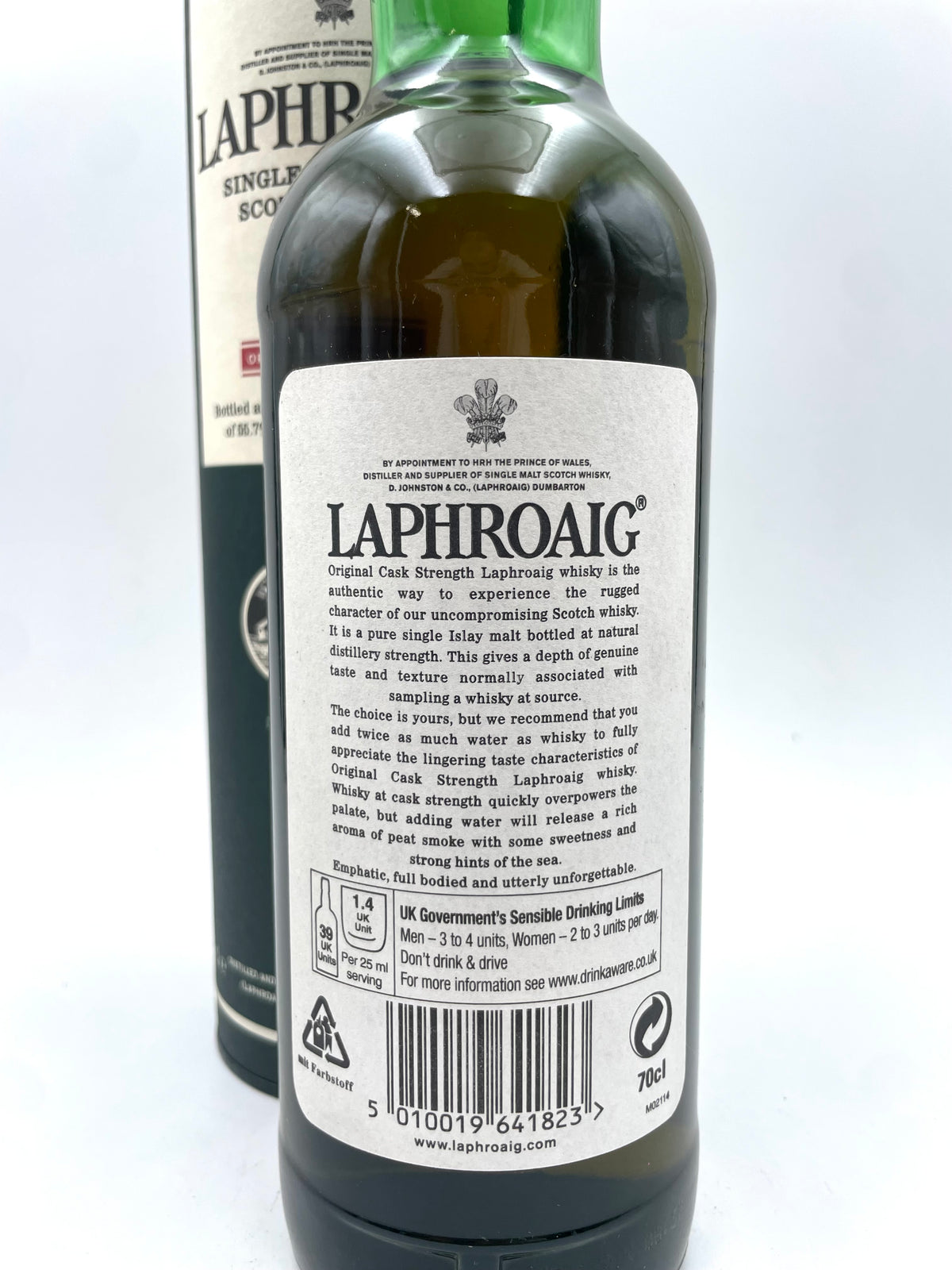 Laphroaig - 10 YO Original Cask Strength Single Islay Malt Scotch Whisky - 2000s