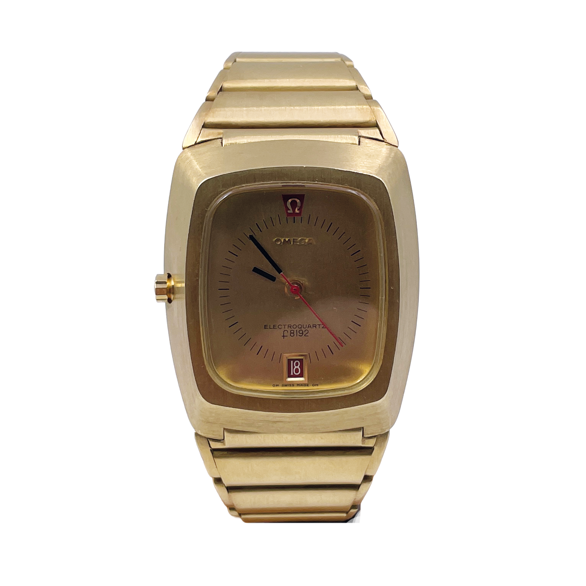 Omega - Electroquartz F8192 - Oro 18K - Ref.196.005 - Orologio Vintage - Raro