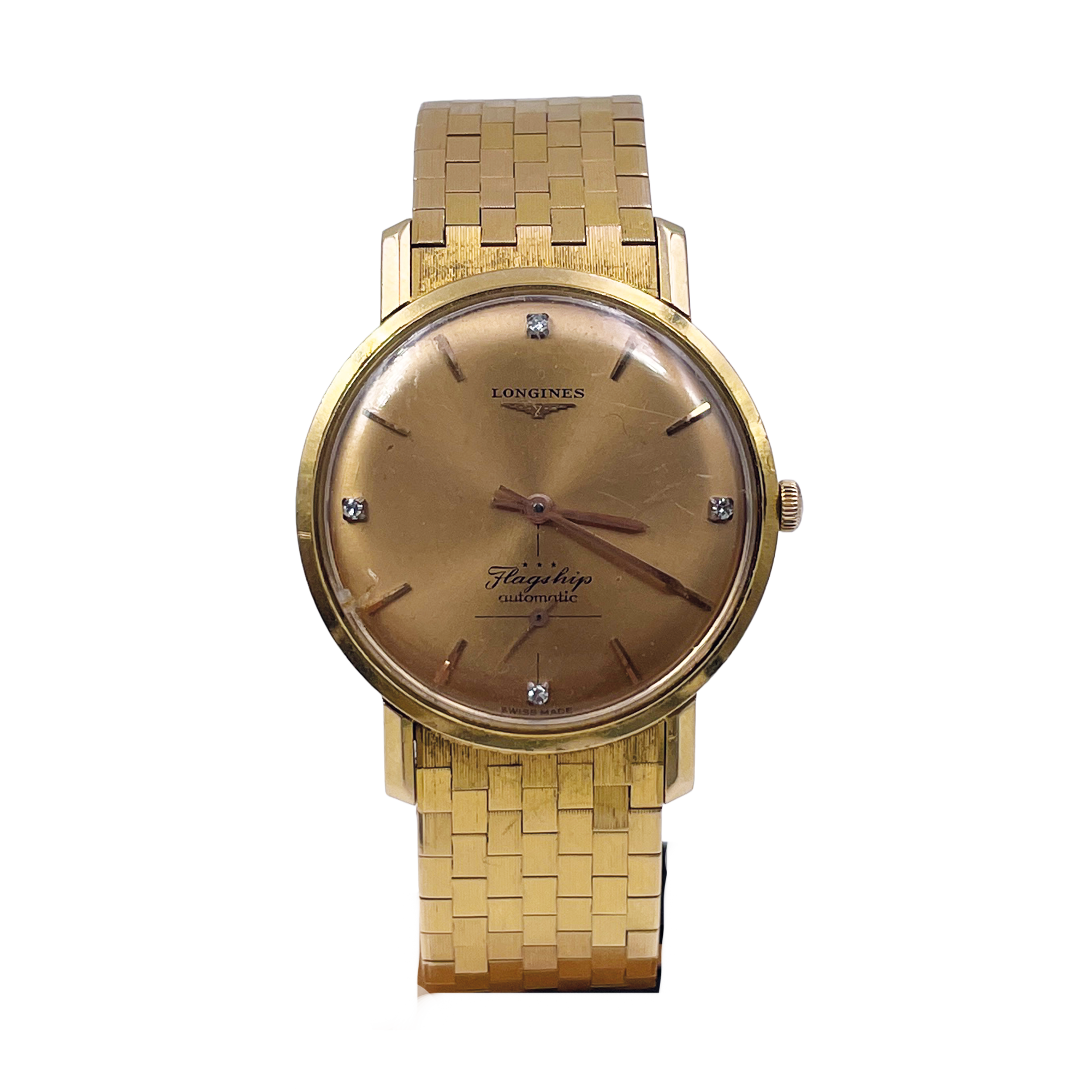 Longines - Flagship Oro 18K - Automatico - Bracciale Originale in Oro - Scatola - Vintage