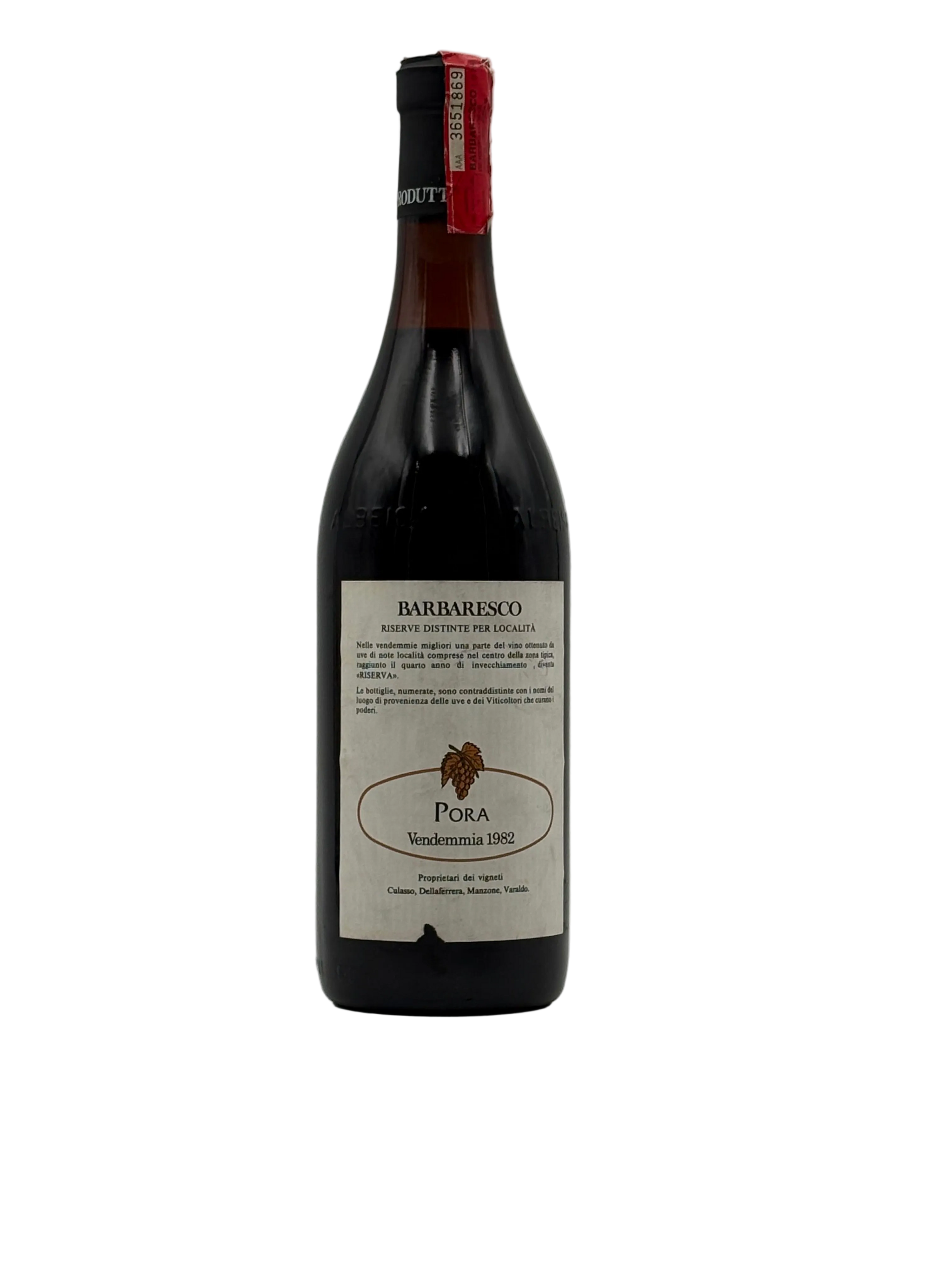 1982 - Produttori del Barbaresco - Barbaresco Riserva Pora