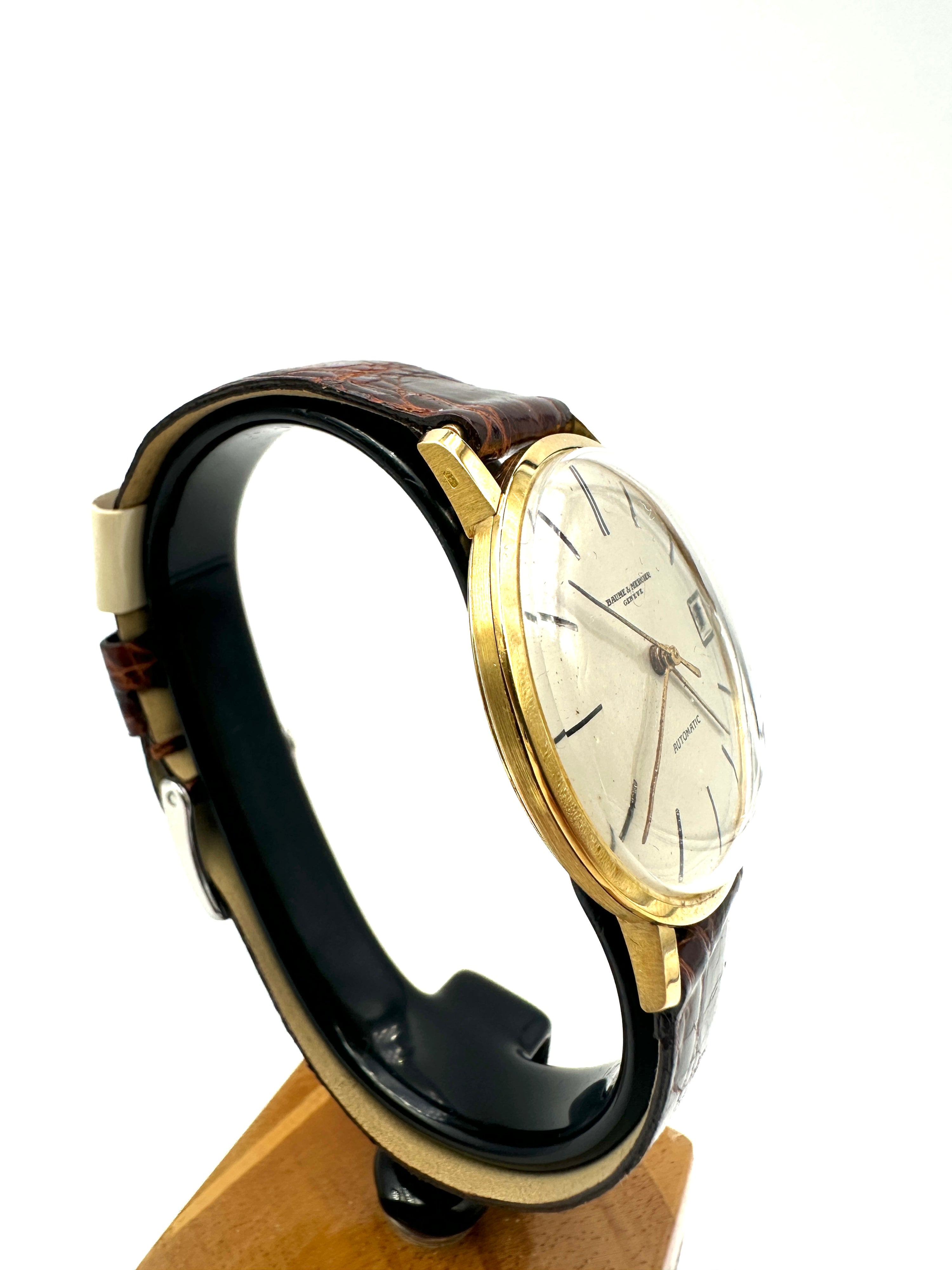 Baume & Mercier - Oro 18K - Automatico - Vintage Uomo Con Data