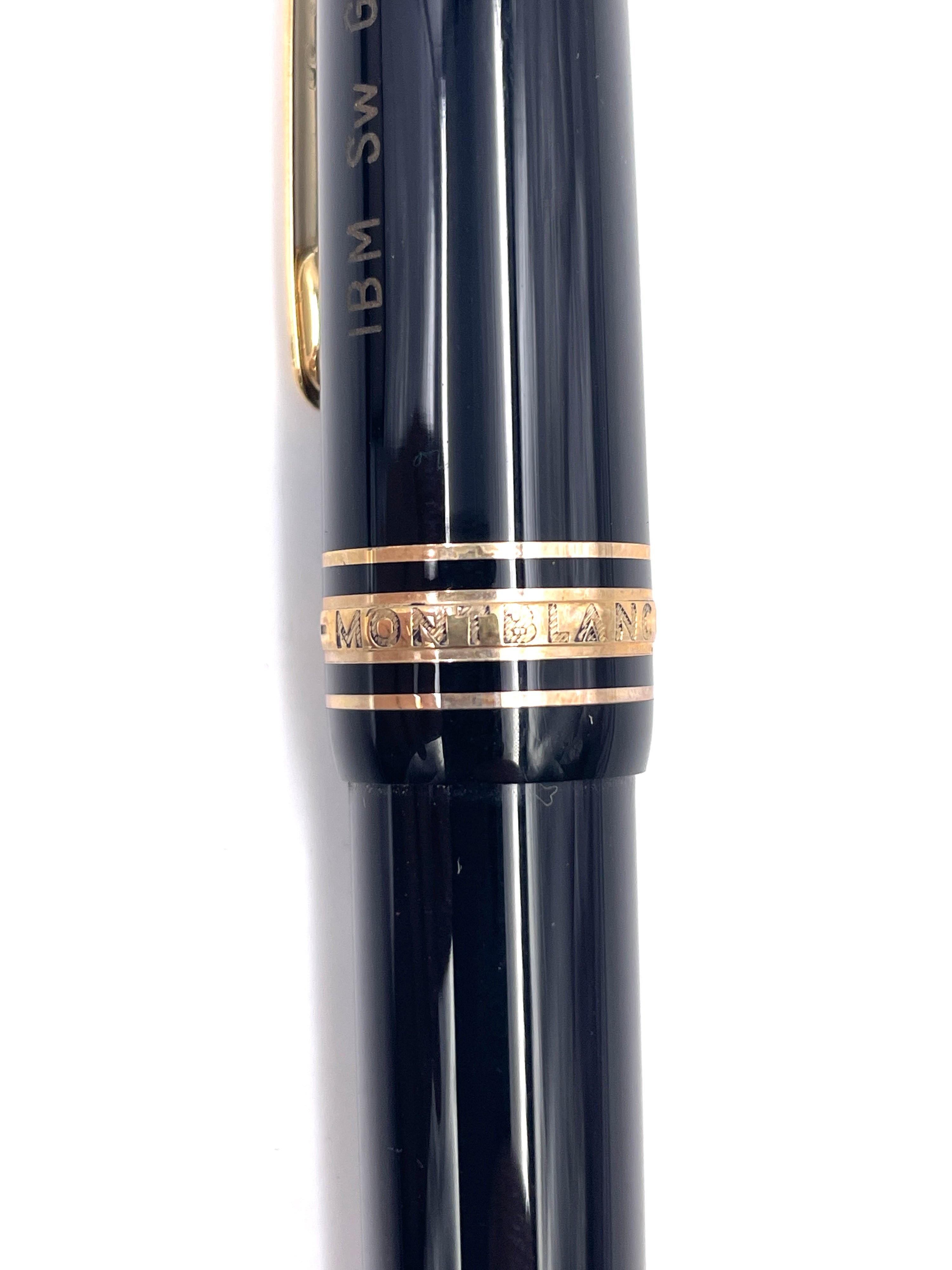 Montblanc - Penna a Sfera Meisterstuck - Placcata in Oro Legrand - Full Sett