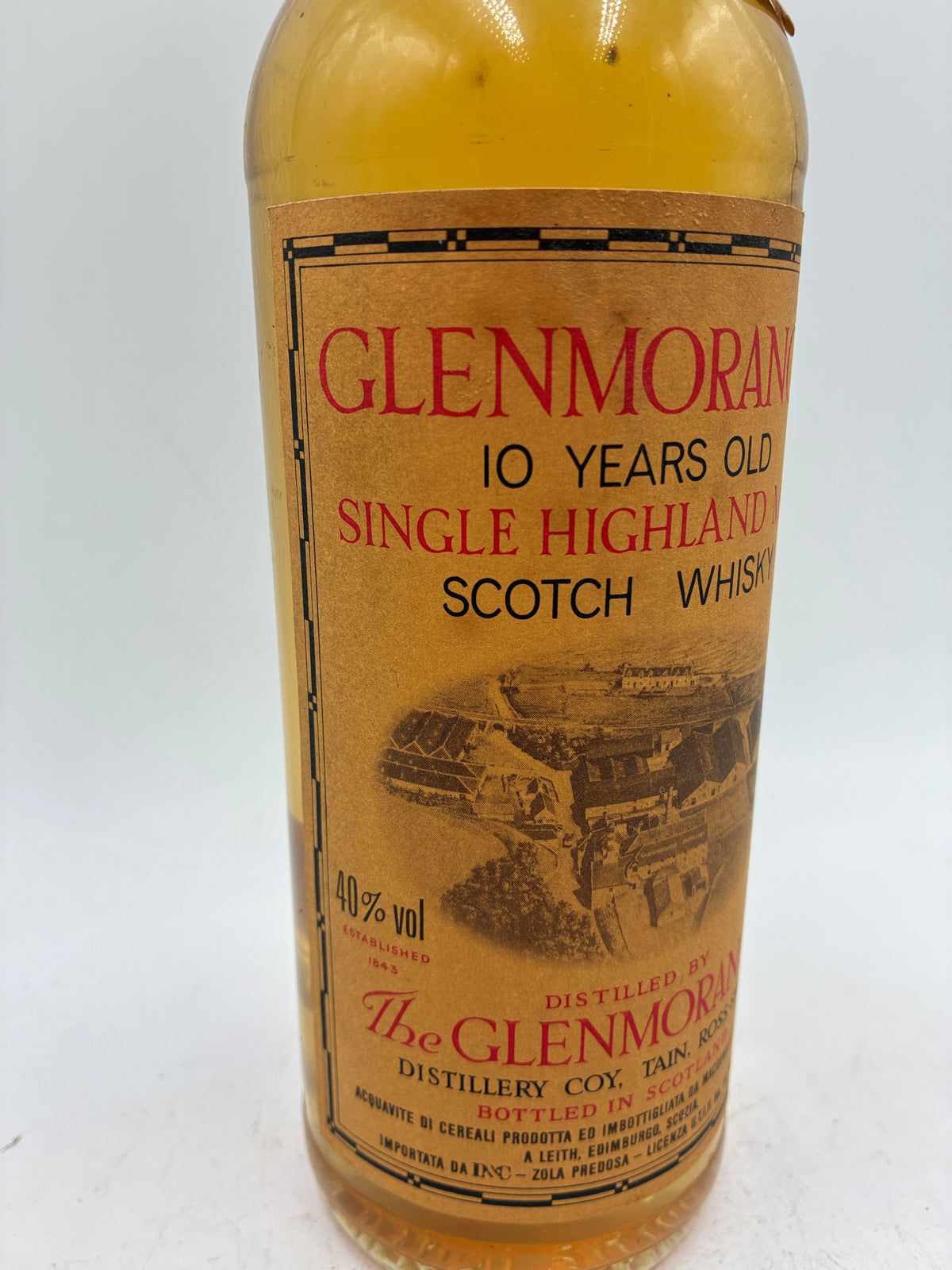 Glenmorangie - 10 Years Old Single Highland Malt Scotch Whisky - Anni '90s - 0,7L 40%