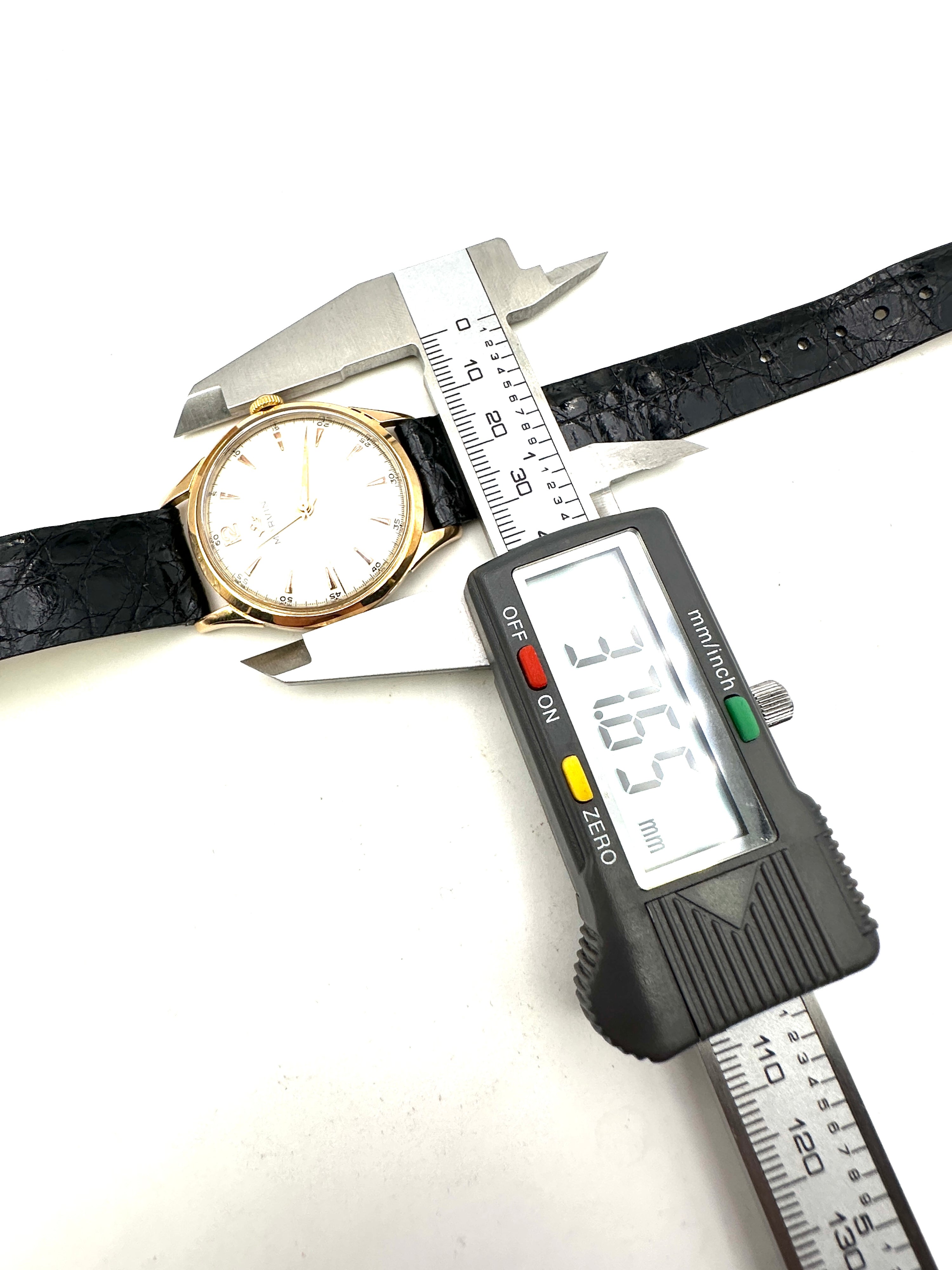 Marvin - Dynator Oro 18K 750 - Anni 50s - Carica Manuale - Swiss Original 50mm