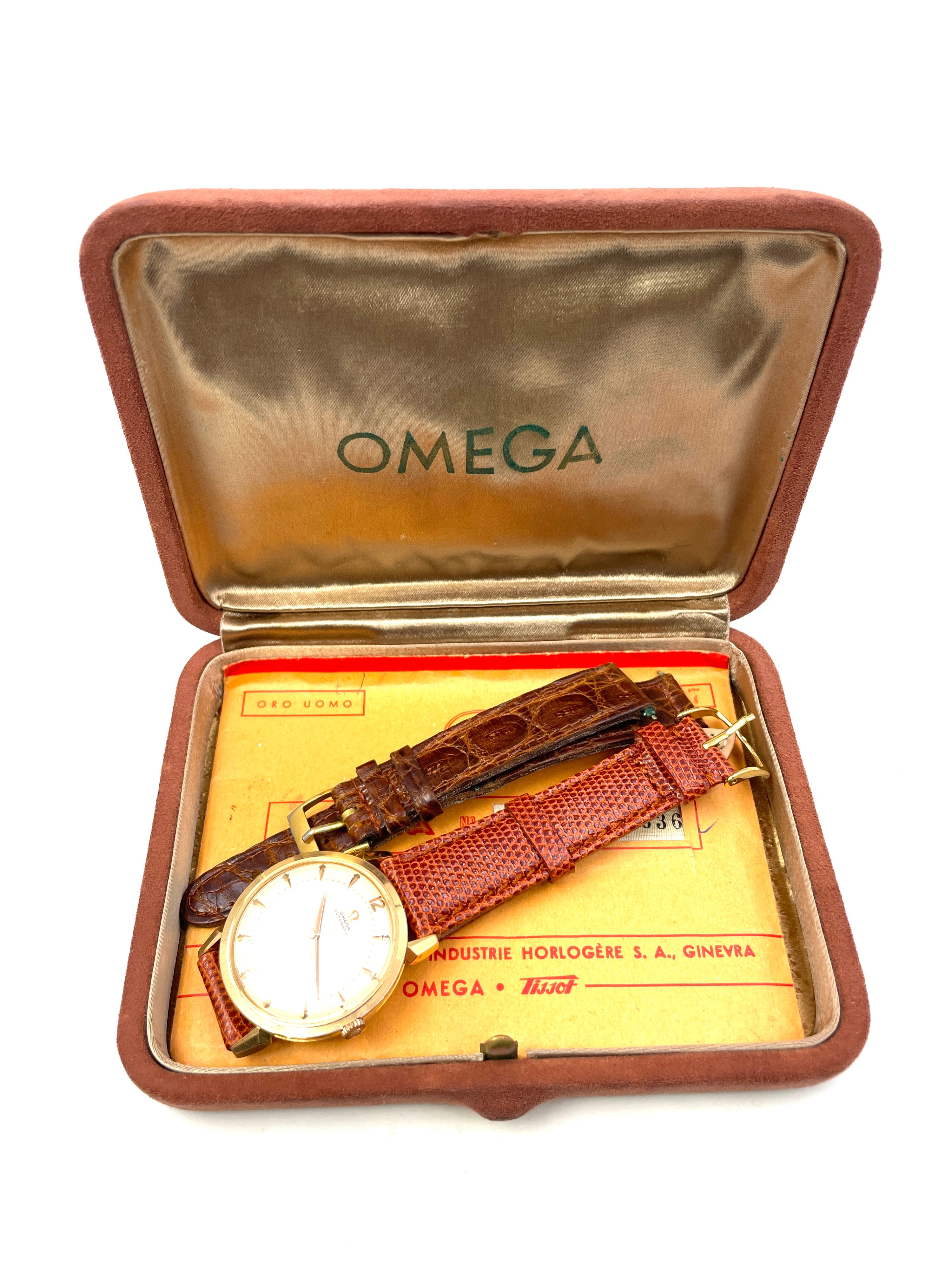 Omega - Automatico Oro 18K - Cal.354 Ref.2710 - Completo di Scatola e di Garanzia - Vintage