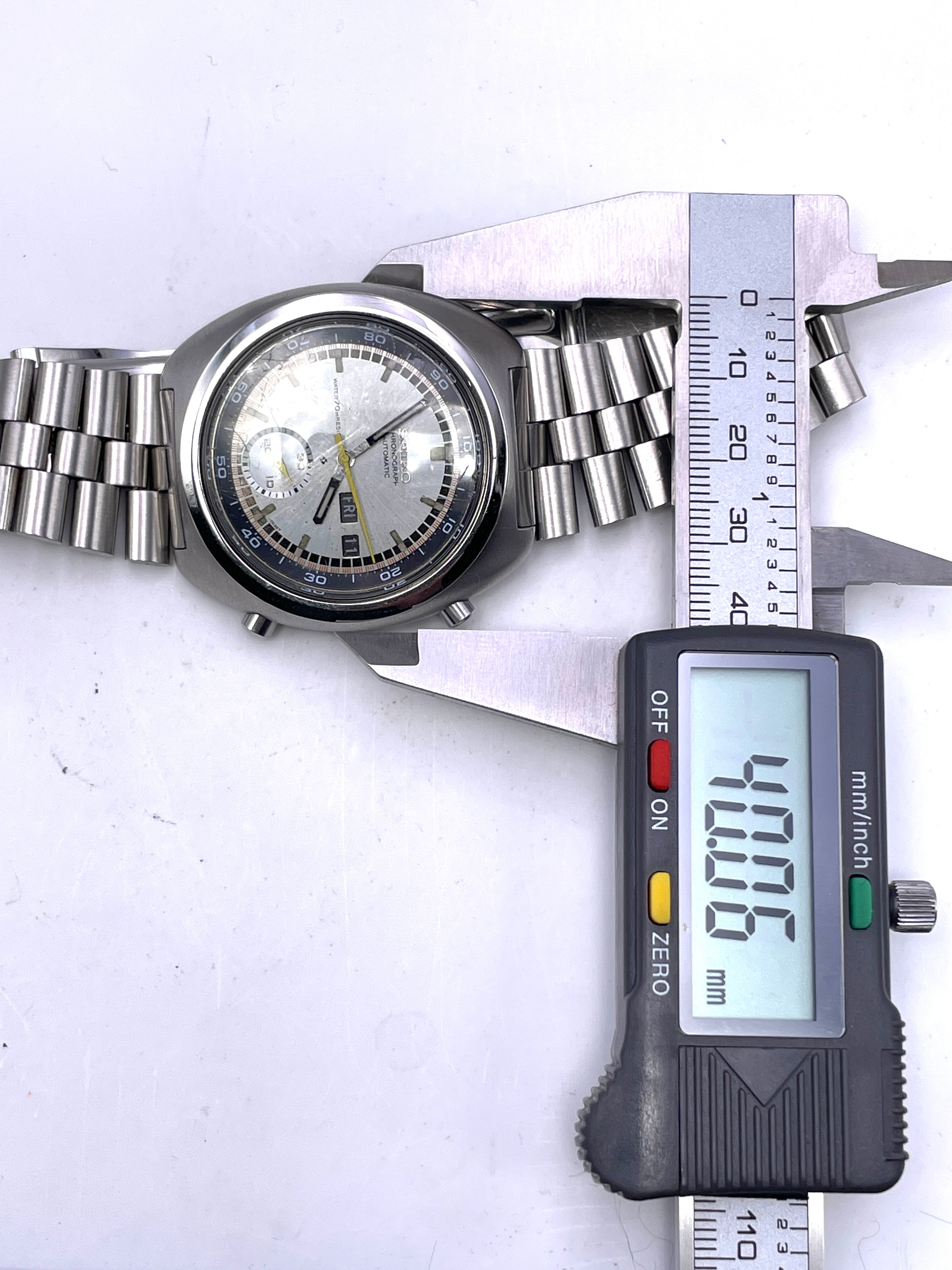 Seiko - Cronografo Automatico 6139 7002 - Acciacio - Vintage - 40mm