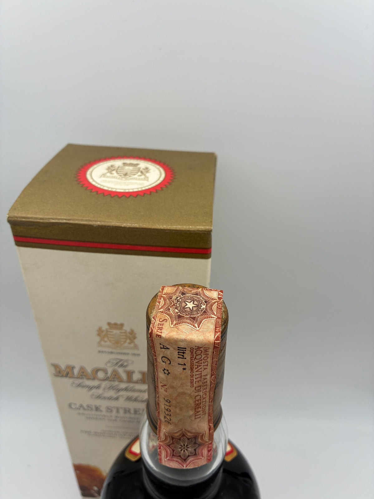 Macallan - Single Highland Malt Cask Strength Scotch Whisky 10 YO - Anni '1980s
