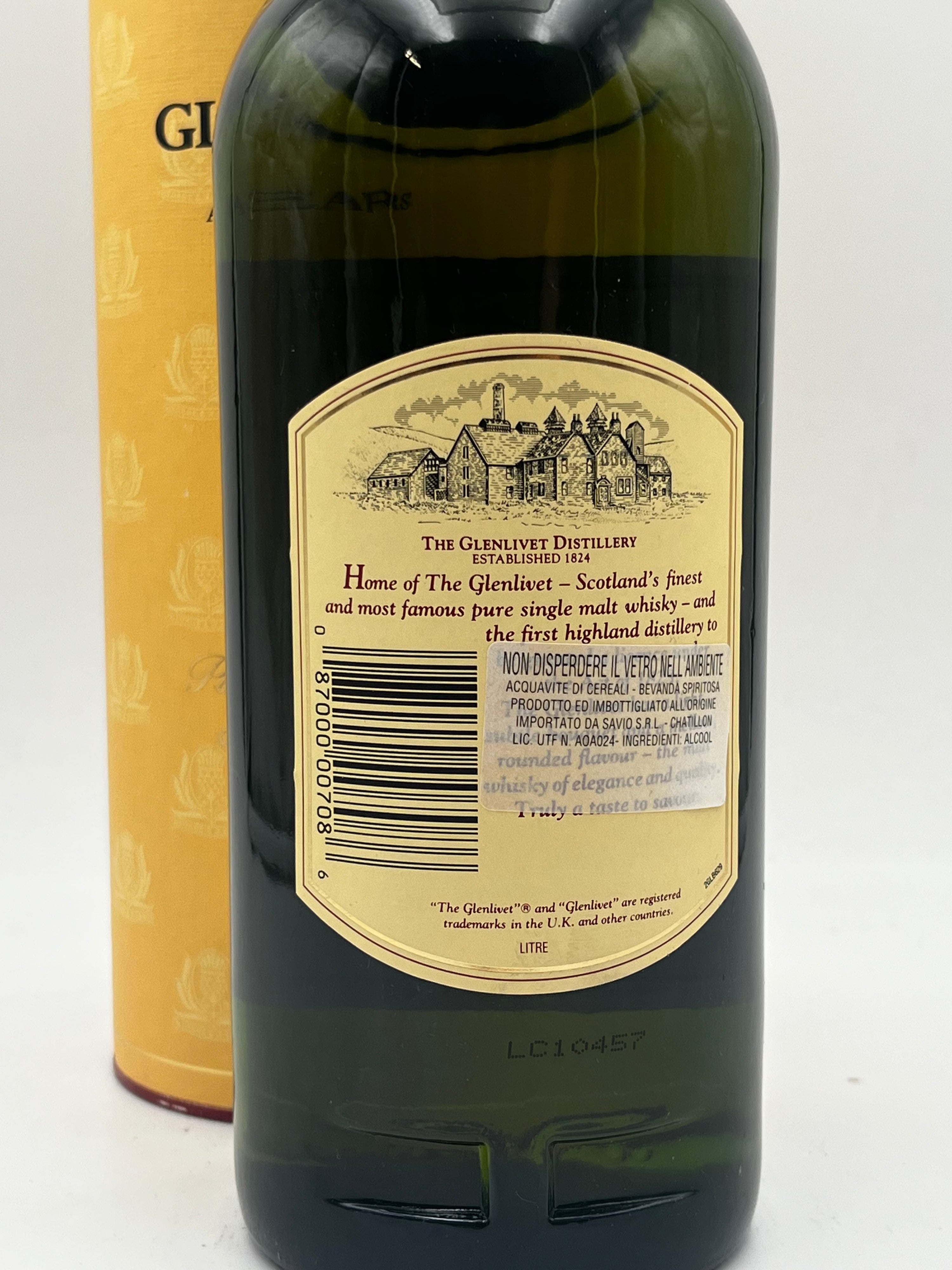 The Glenlivet - 12 YO Pure Single Malt Scotch Whisky - 1990s