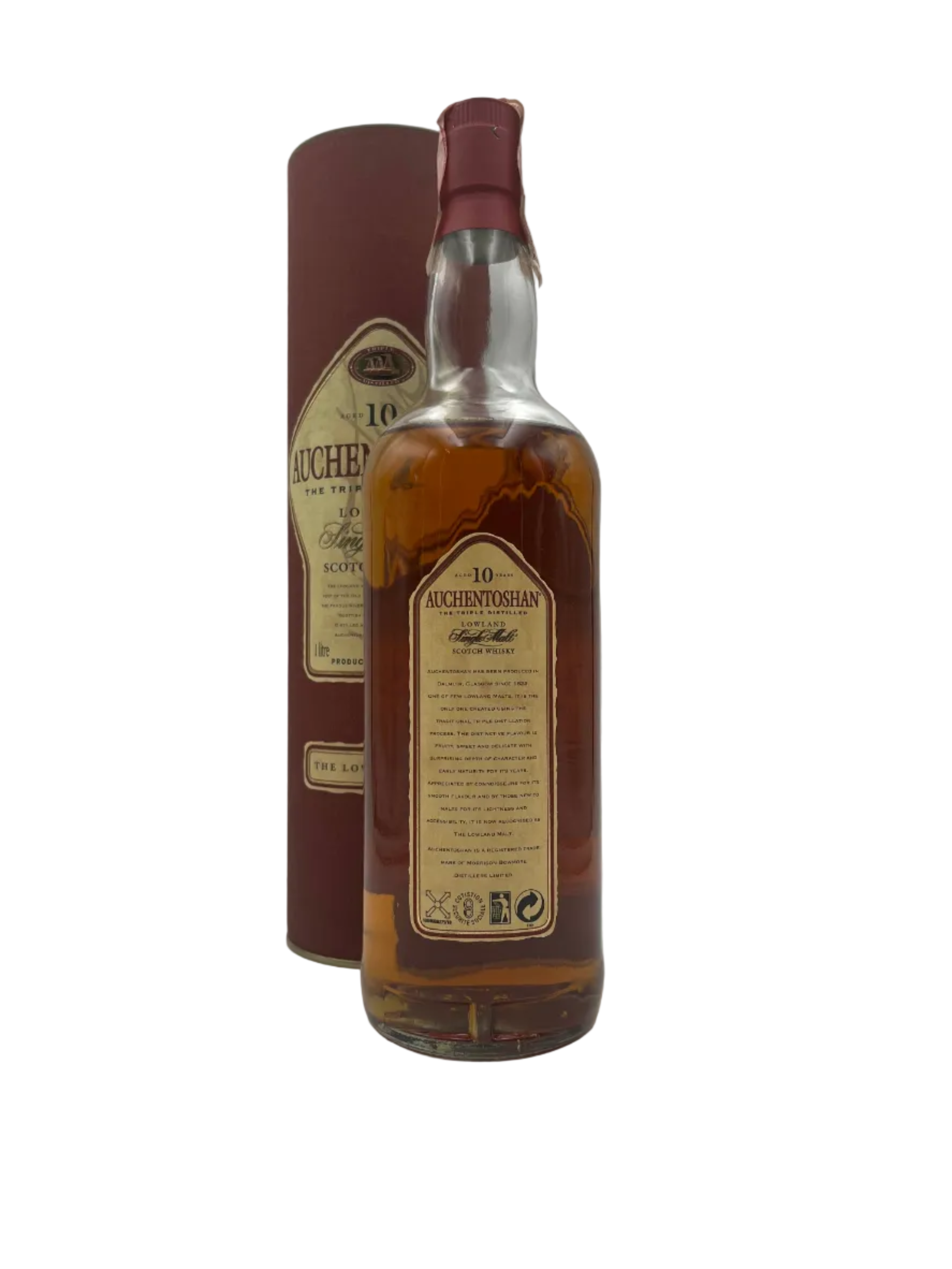 Auchentoshan - 10 YO Lowland Single Malt Scotch Whisky - Anni '90s