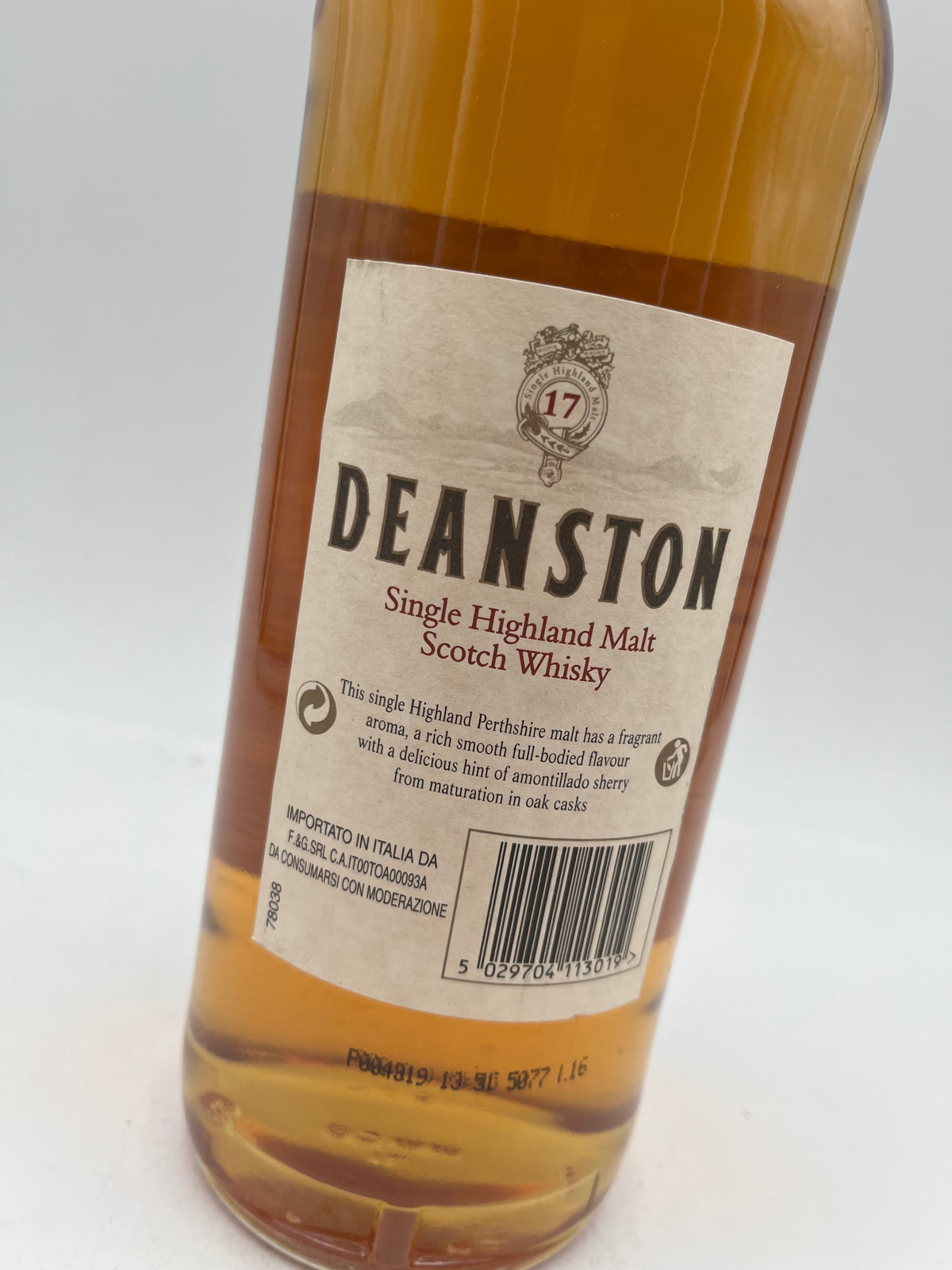 Deanston - 17 YO Single Highland Malt Scotch Whisky - 1980s