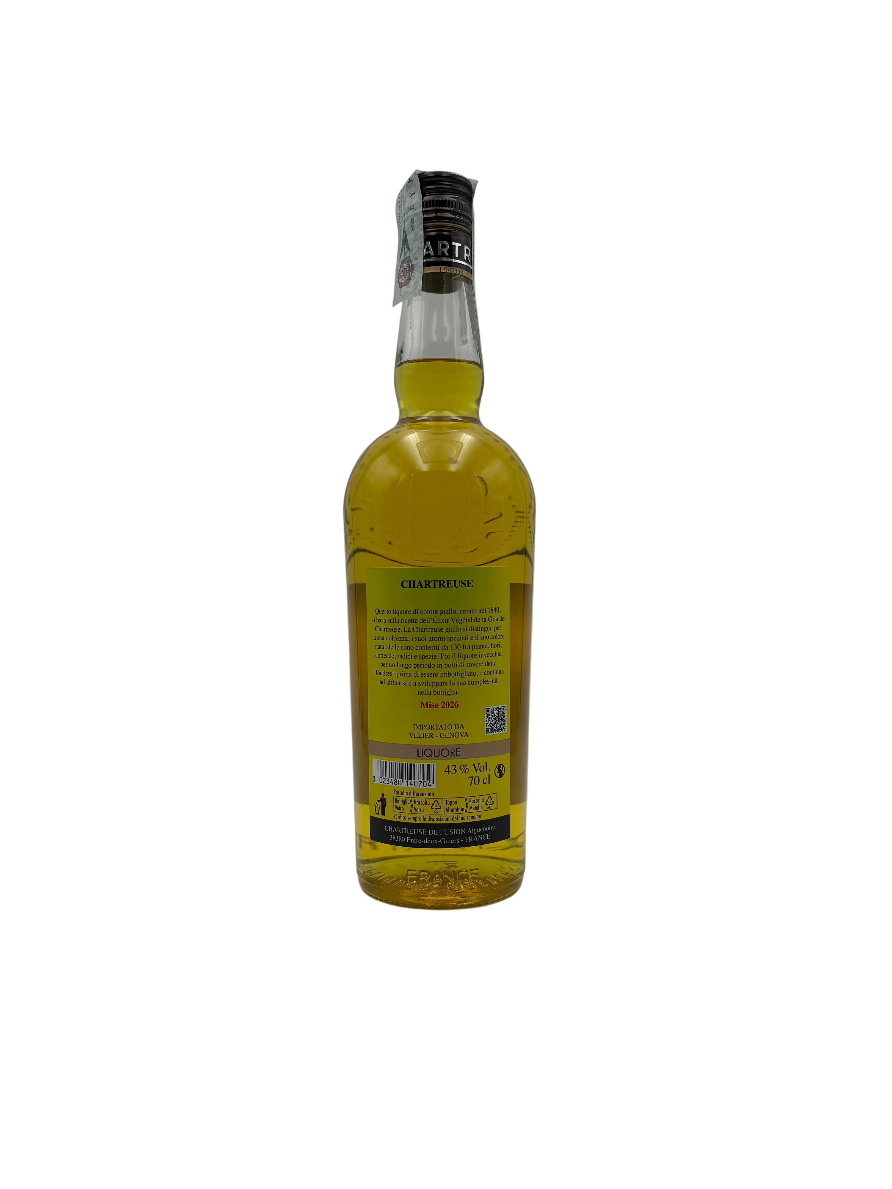 Chartreuse - Jaune - Liqueur - Bottled in 2026