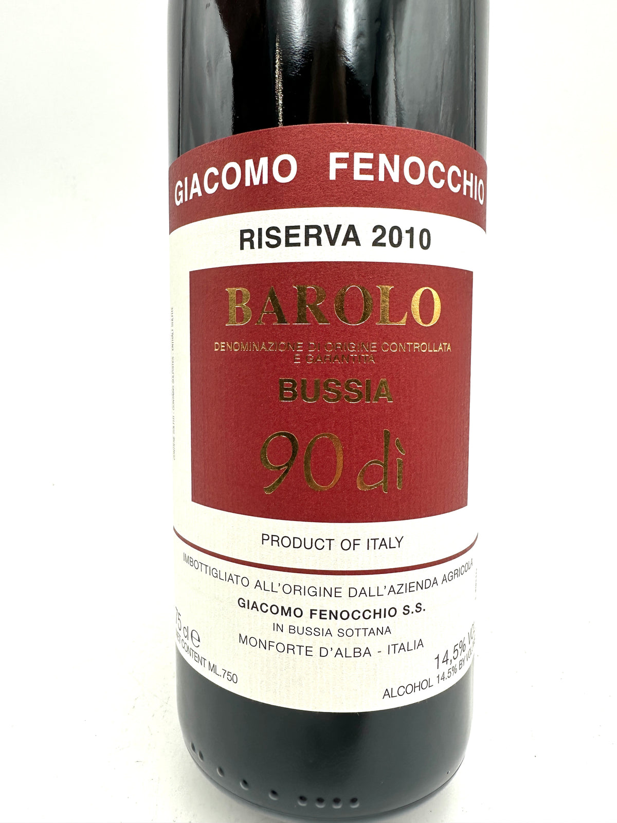 2010 - Giacomo Fenocchio - Barolo Riserva Bussia 90 Dì