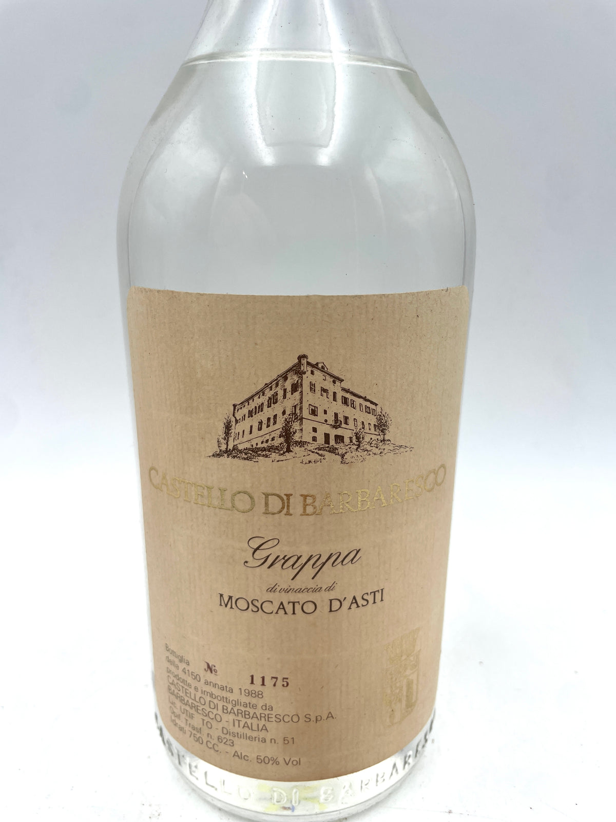 Castle of Barbaresco - Moscato d'Asti Grappa - 1988