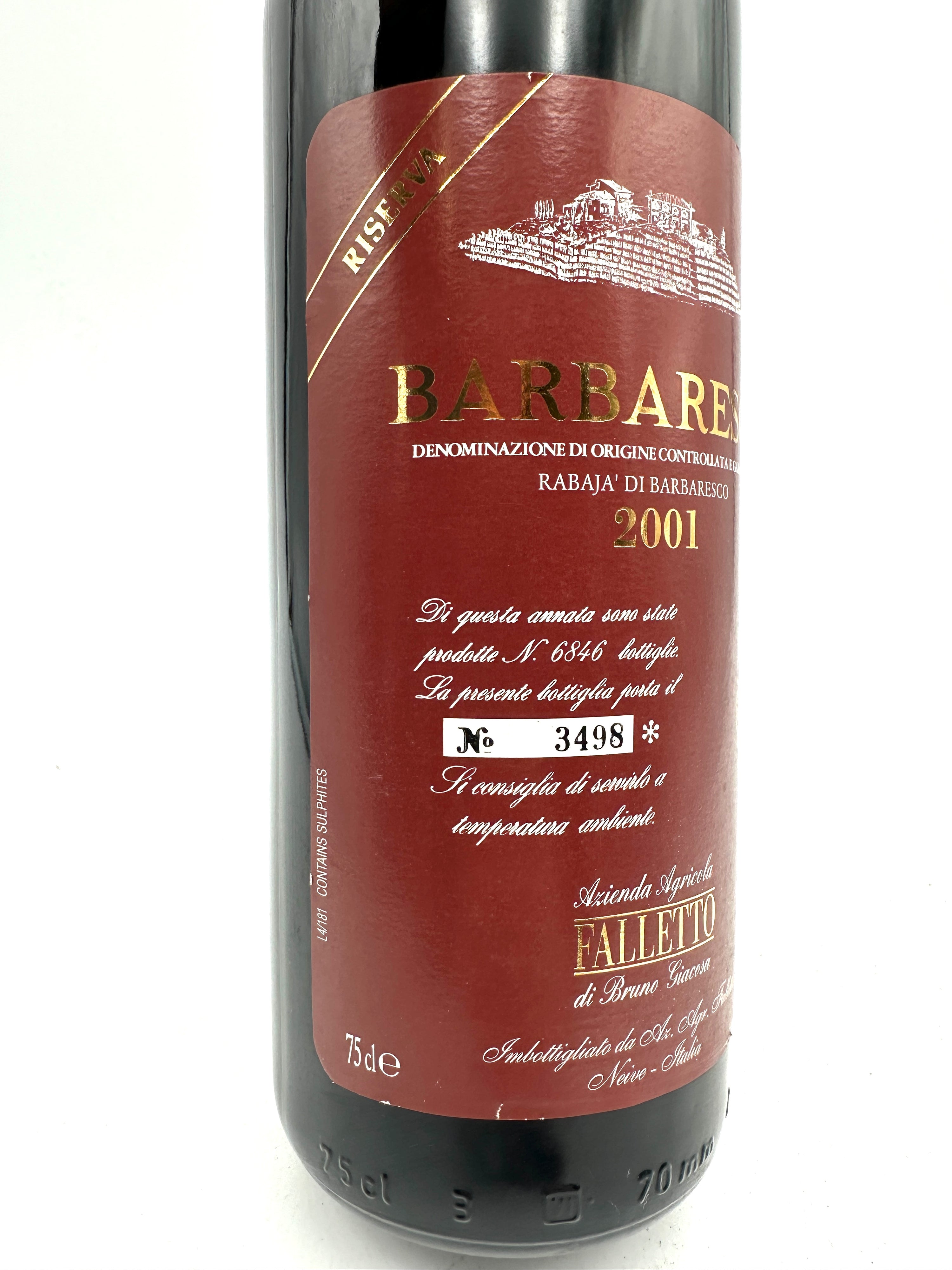 2001 - Bruno Giacosa - Barbaresco Riserva Rabaja'
