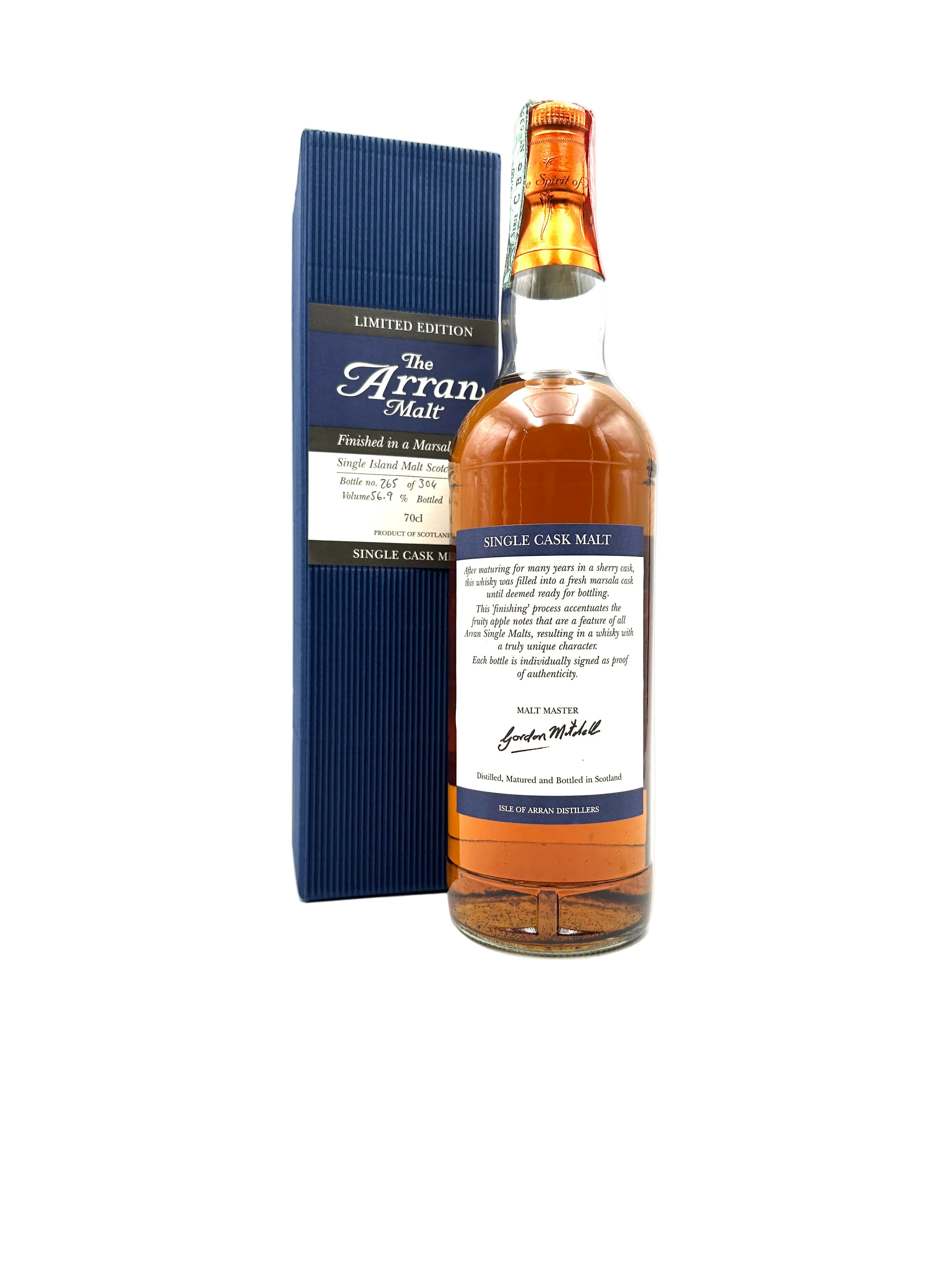 Arran Marsala Cask Single Island Malt Scotch Whisky - 0,7L 56,9% - Bottl. 2004