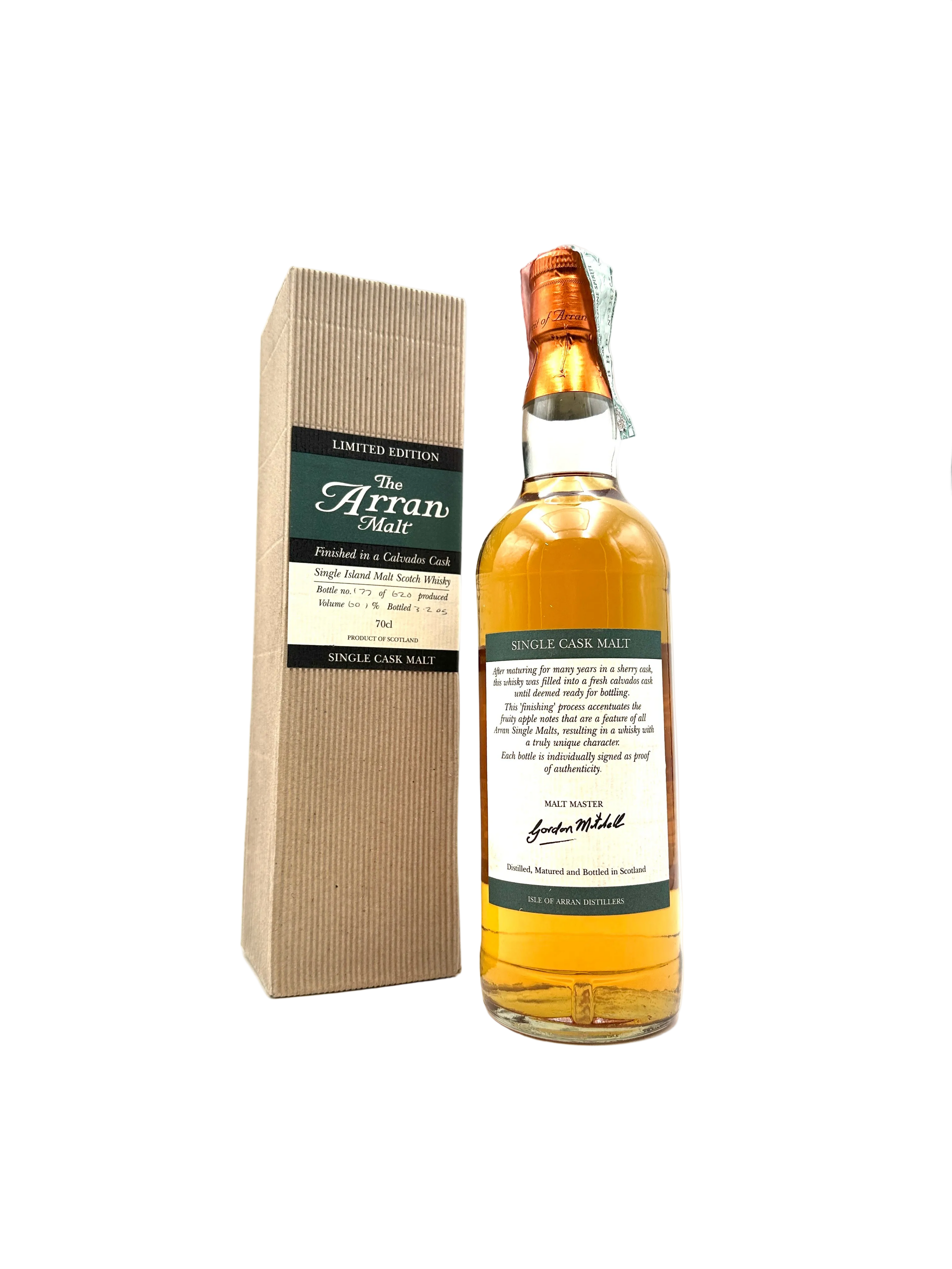 Arran Calvados Cask Single Island Malt Scotch Whisky - 0,7L 60,1% - Bottl. 2005