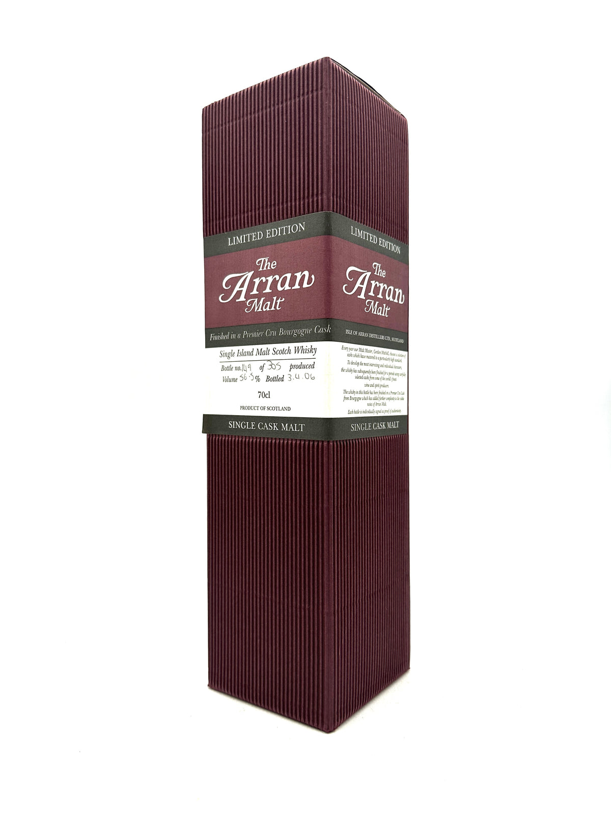 Bottl. 2006 - Arran - Bourgogne 1er Cask Single Island Malt Scotch Whisky