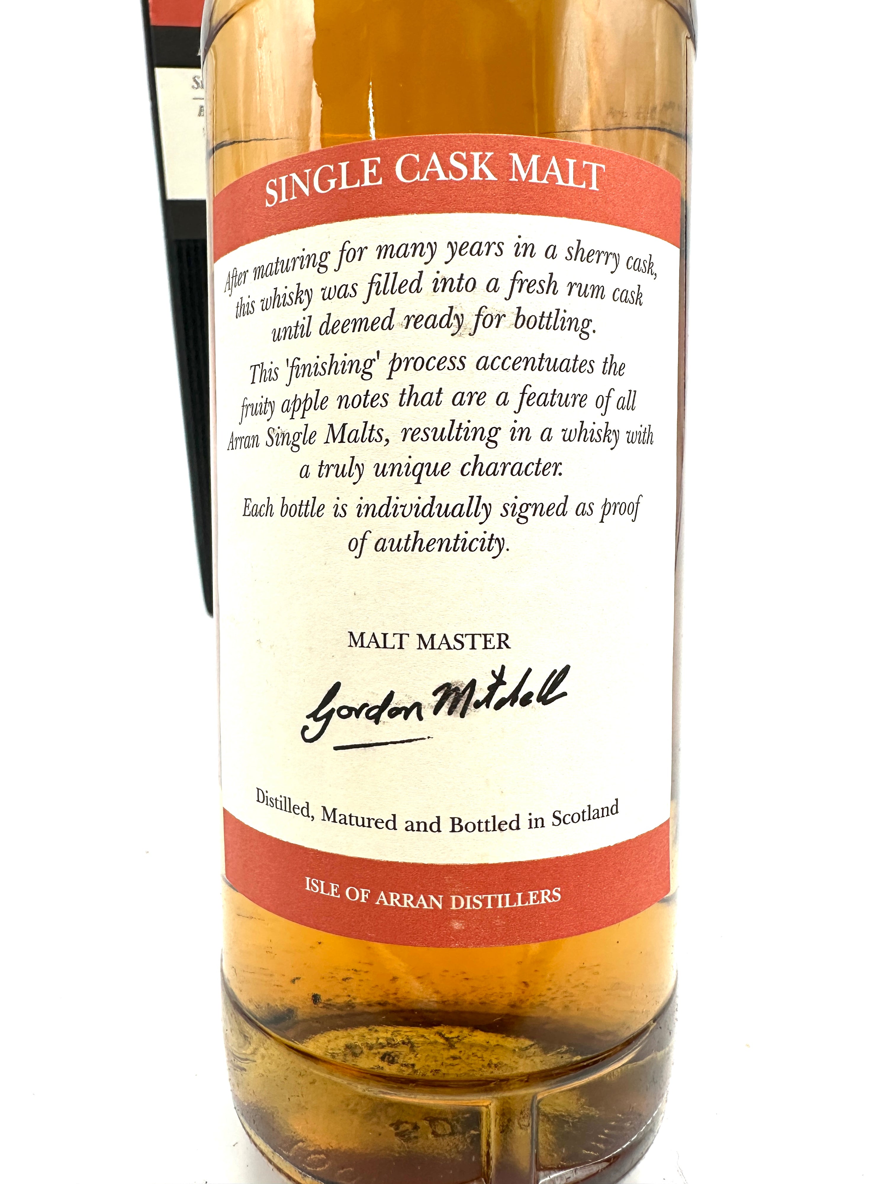 Bottle 2004 - Arran - Rum Cask Single Island Malt Scotch Whisky