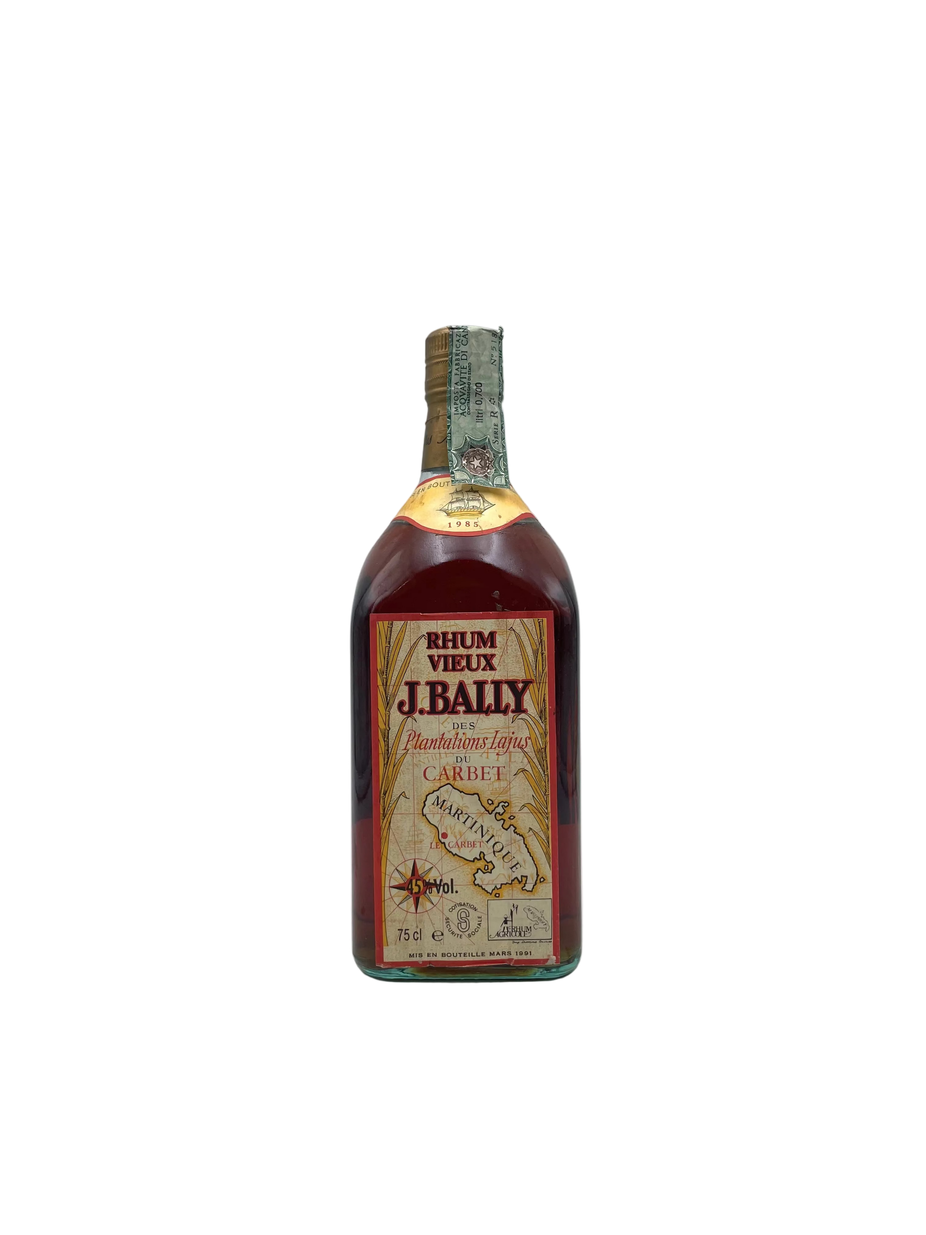 1985 - J. Rally - Rhum Vieux Martinique - Bottled 1991