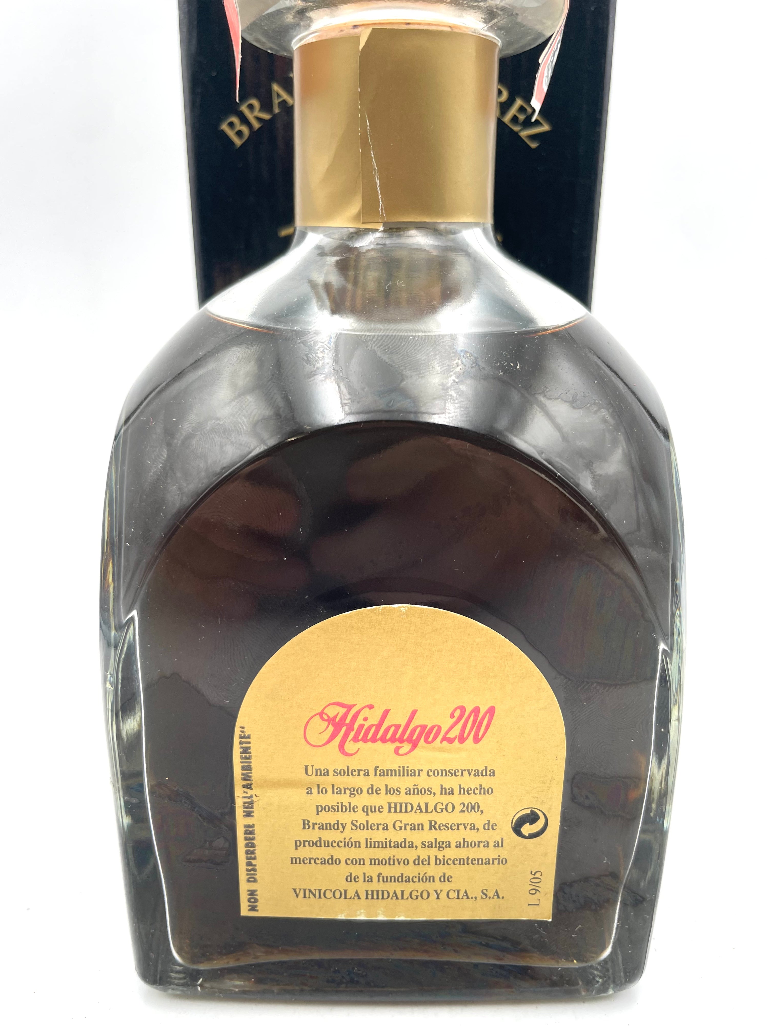 Hidalgo 200 - Brandy De Jerez Solera Gran Reserva - 2000s