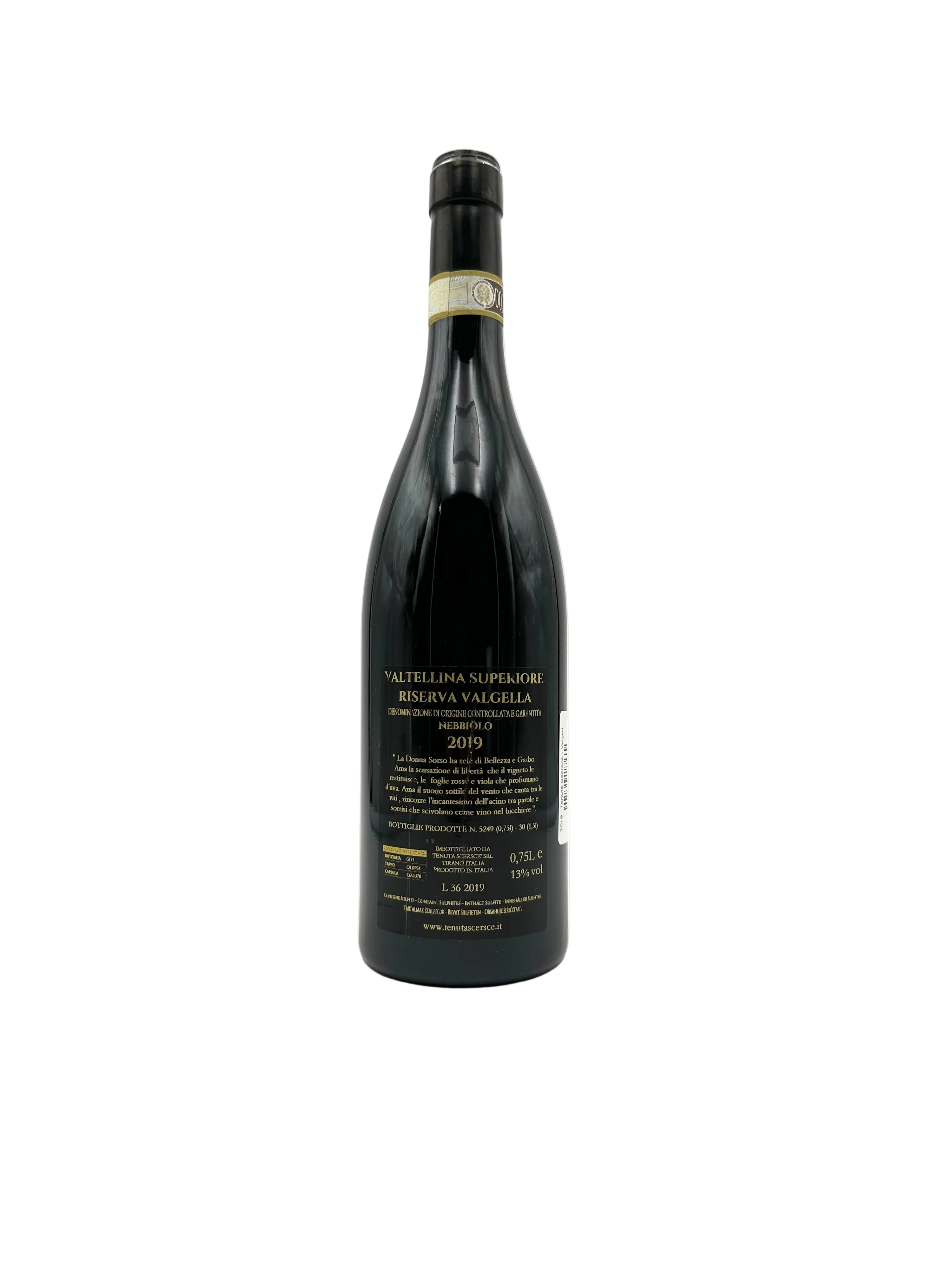 2019 - Tenuta Scerscé - Valgella Riserva Cristina Scarpellini Valtellina Superiore