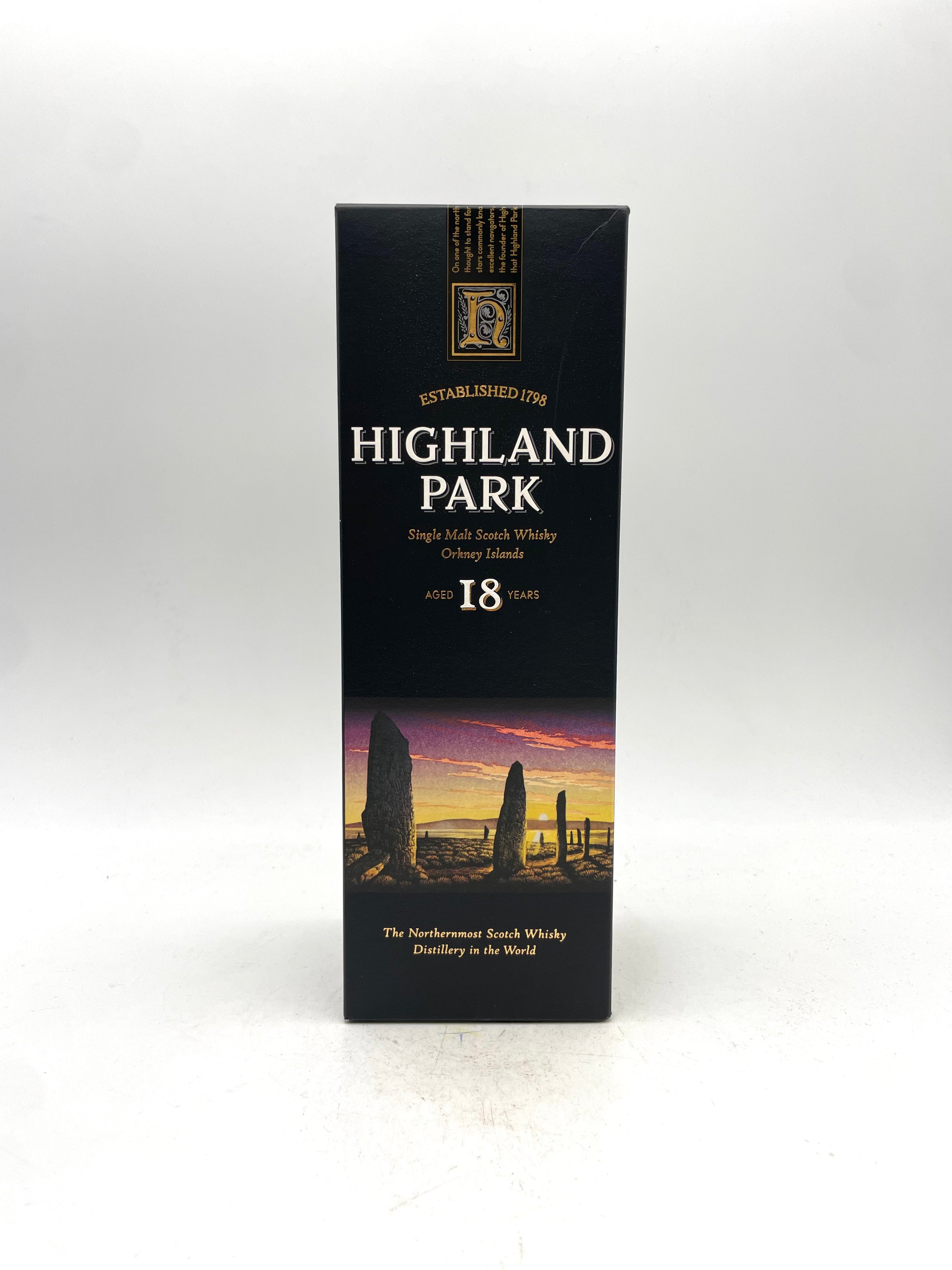 Highland Park - 18 YO Single Malt Scotch Whisky - 2000s