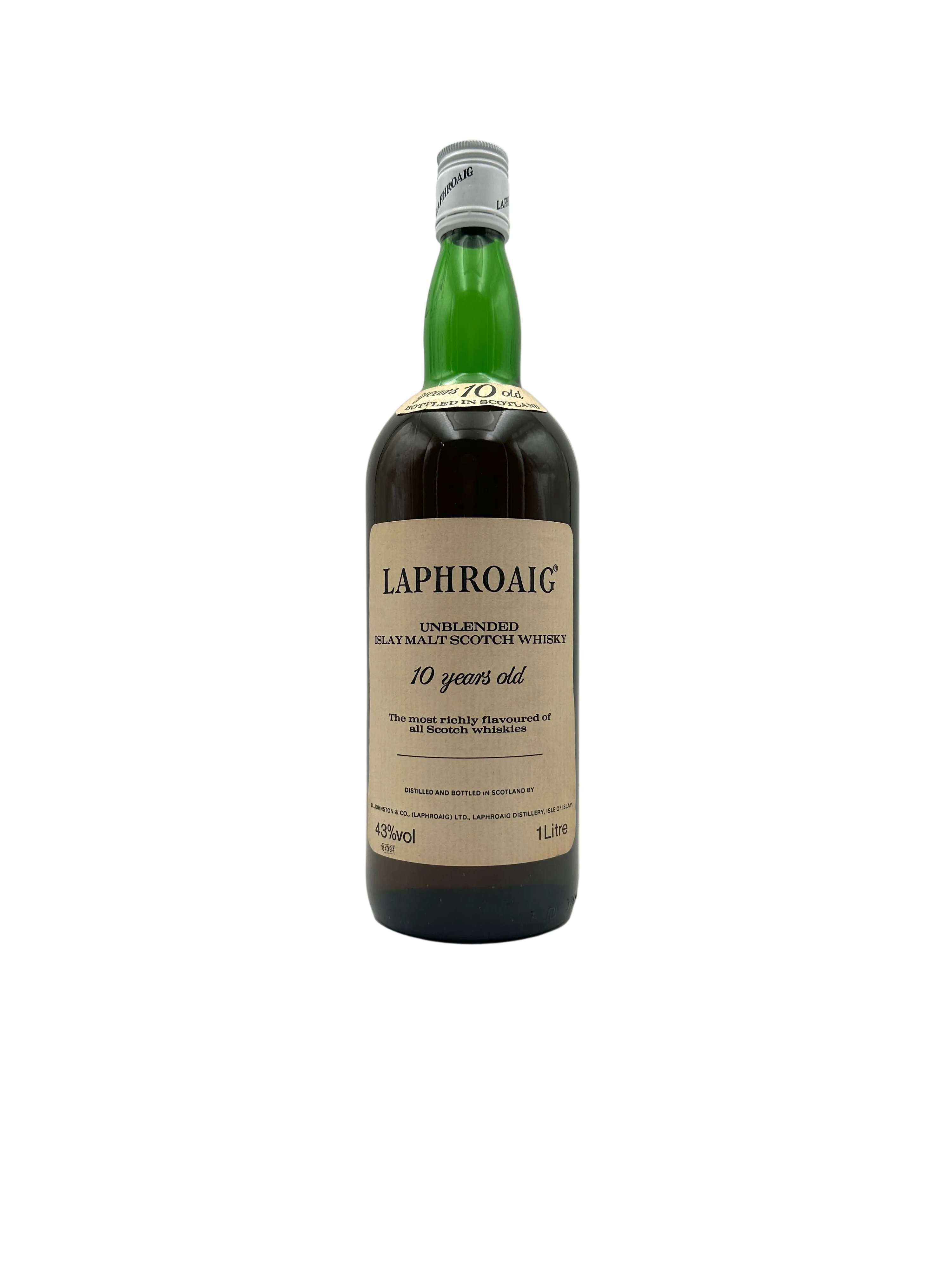 Laphroaig - 10 Years Old Unblended Islay Malt Scotch Whisky