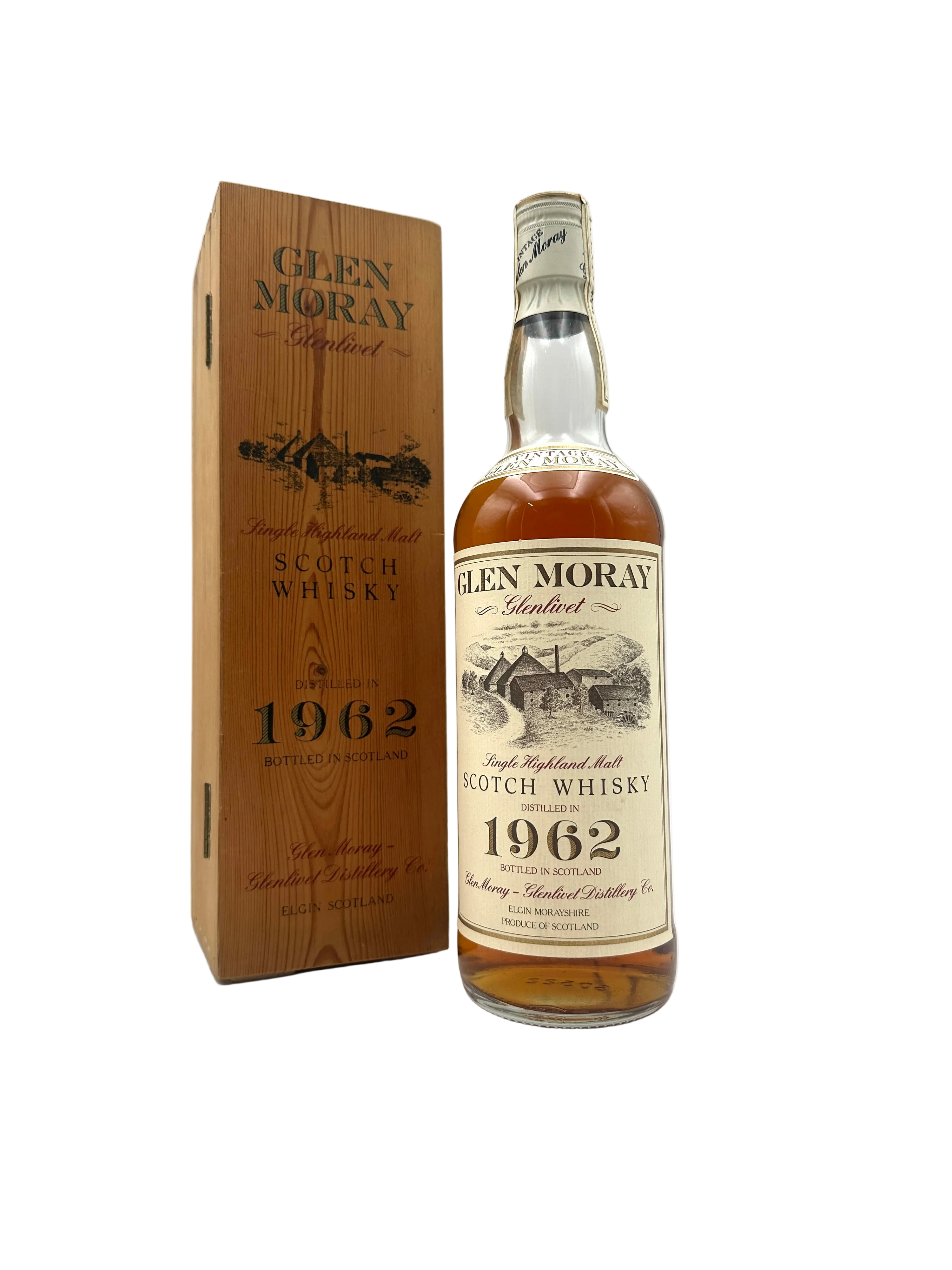 1962 - Glen Moray - 24 Years Old Single Highland Malt Scotch Whisky