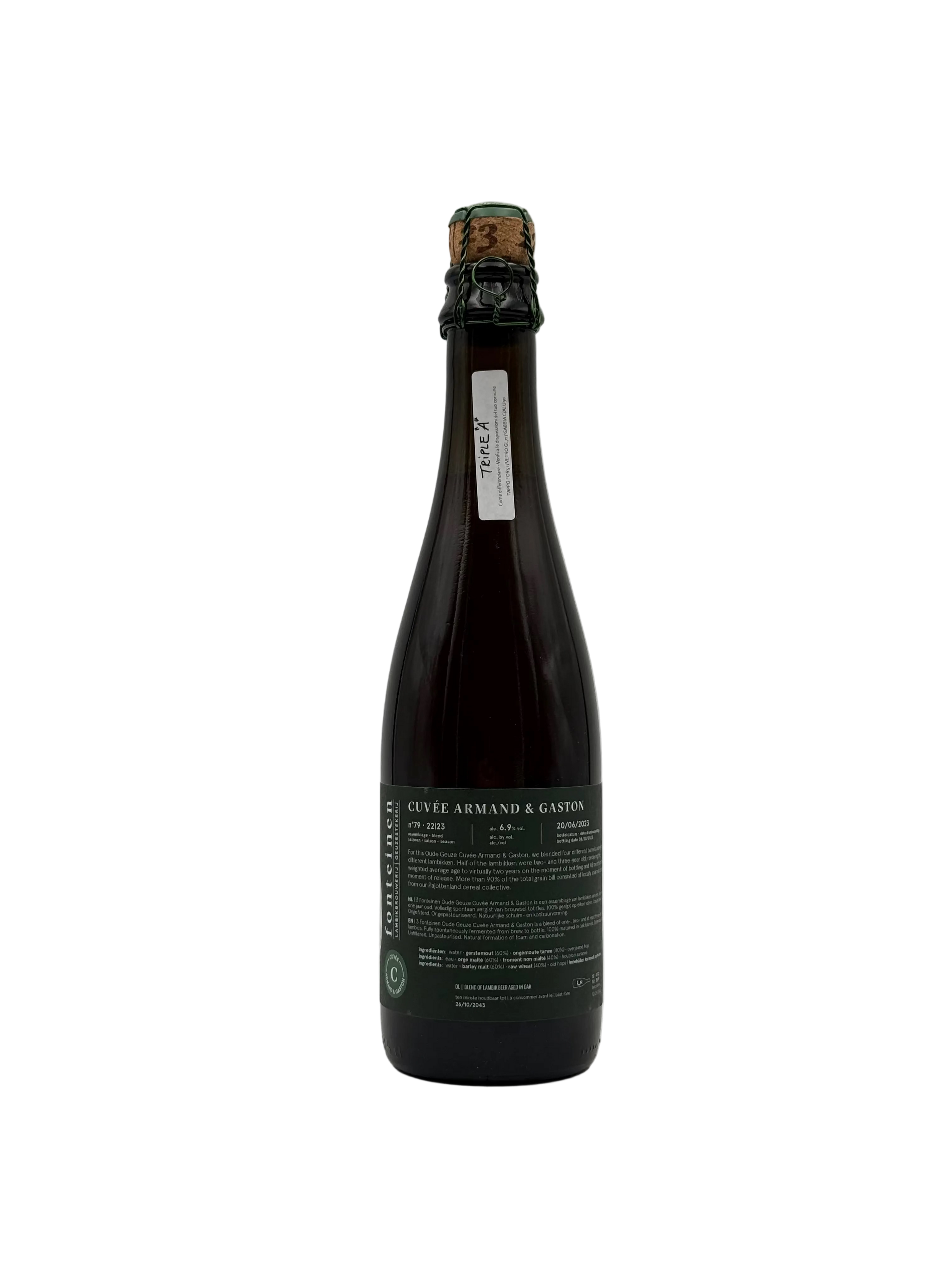 3 Fonteine - Oude Geuze Cuvee Armand & Gaston - Assemblage 2022/2023