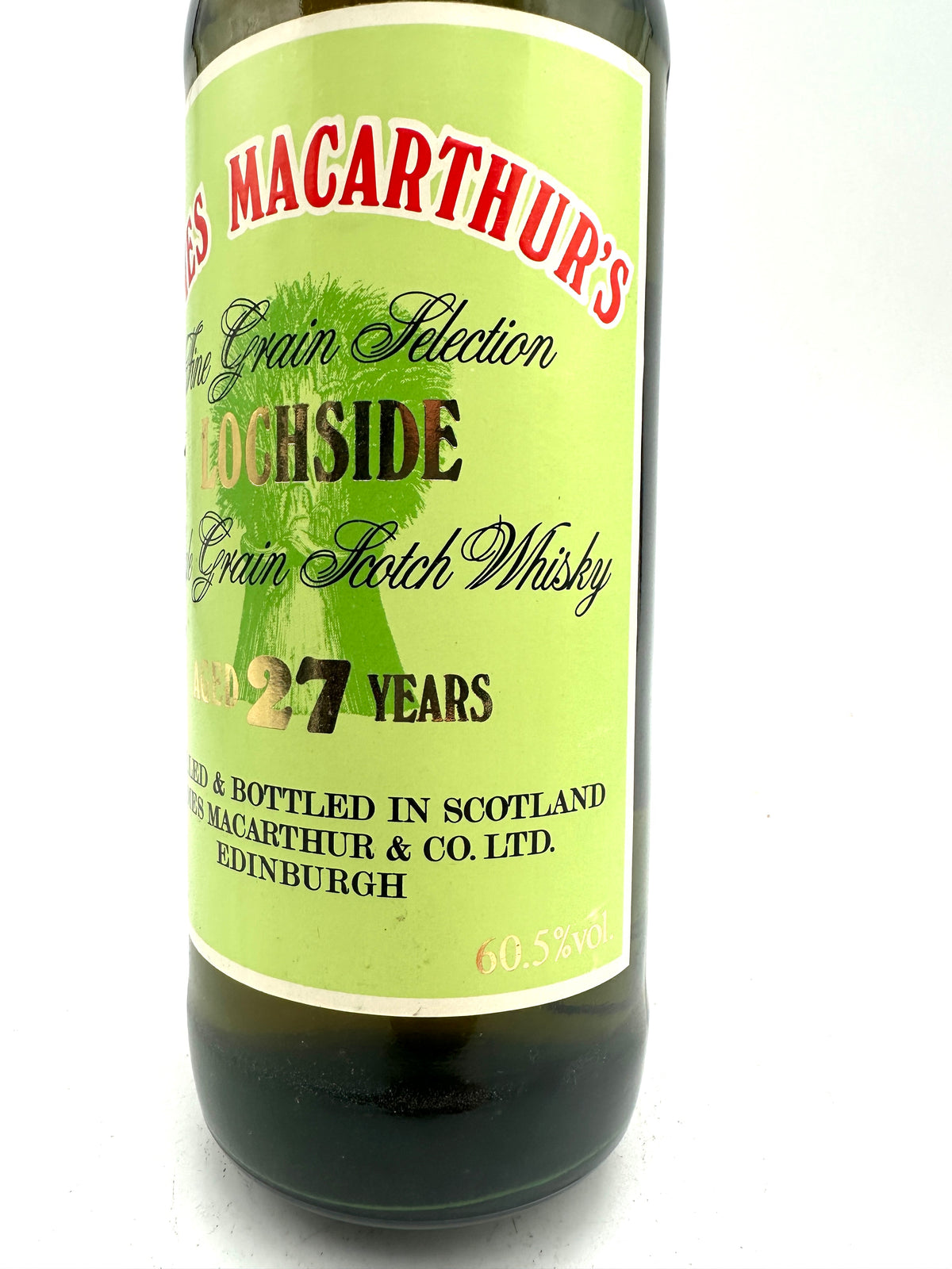 Lochside - 27 Years Old Single Grain Scotch Whisky - James MacArthur - 0.75L 60.5%
