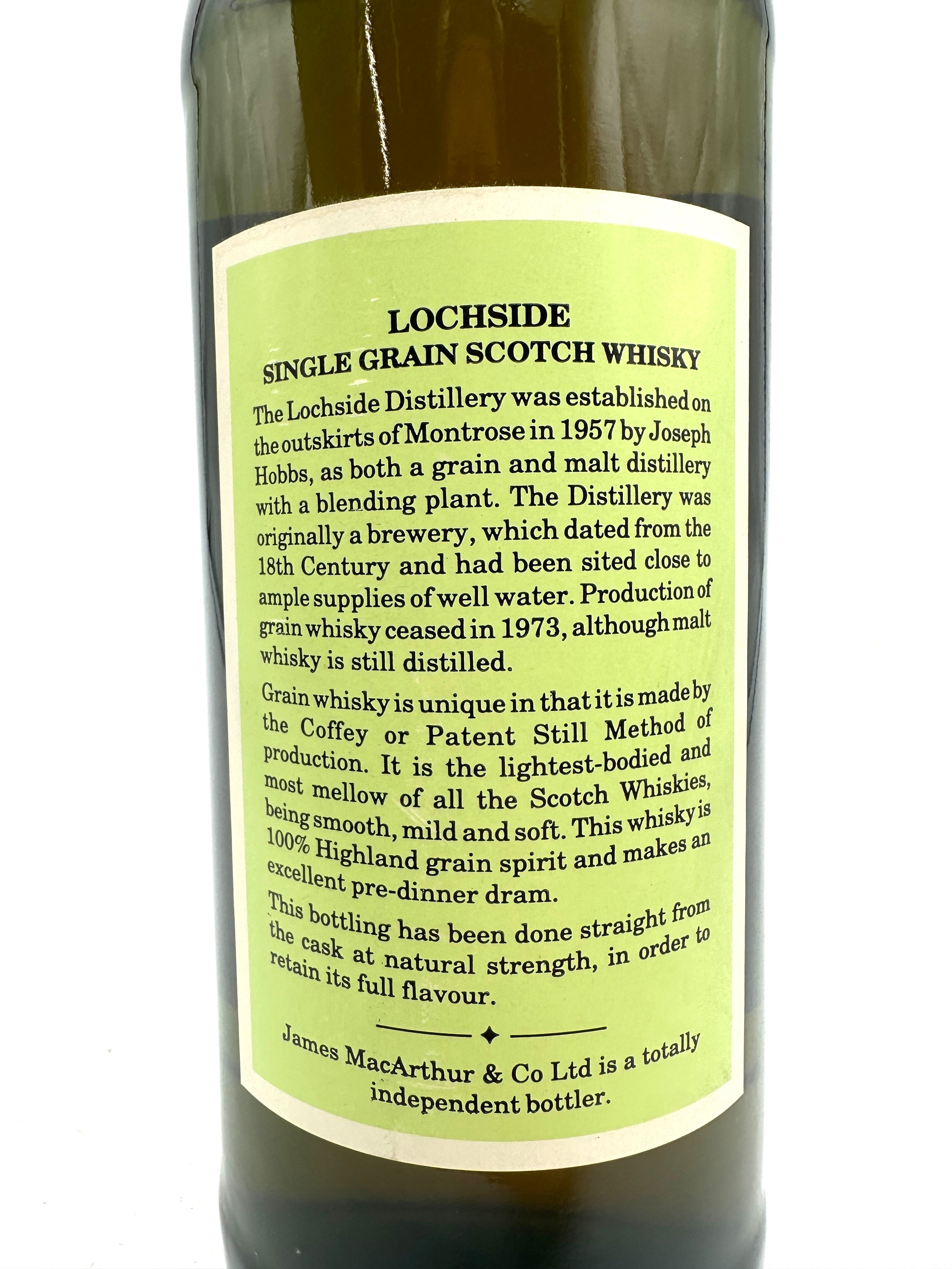 Lochside - 27 Years Old Single Grain Scotch Whisky - James MacArthur - 0.75L 60.5%